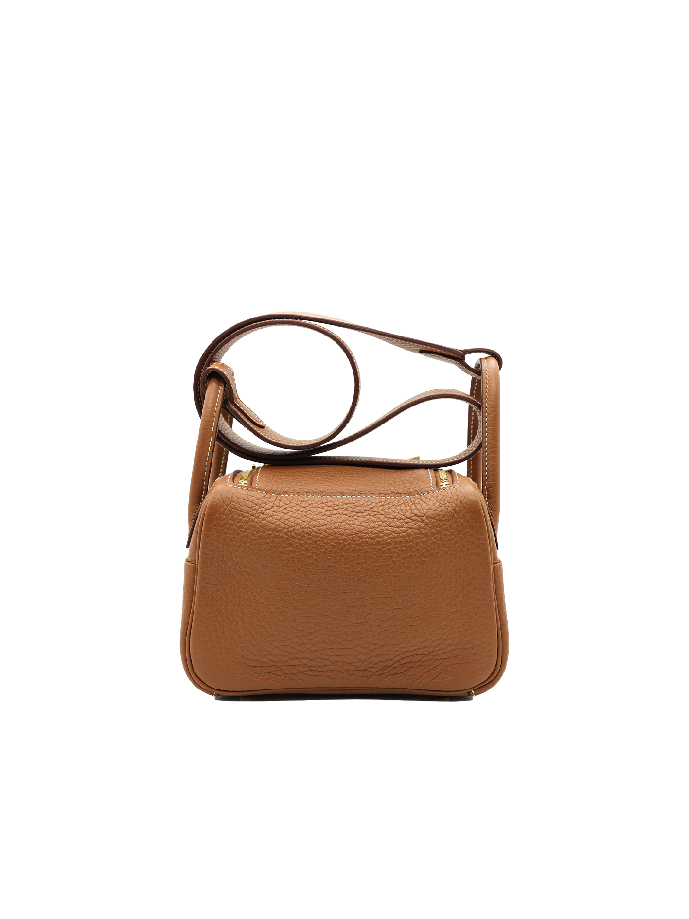 PRE-LOVED HERMÈS MINI LINDY TAURILLON CLEMENCE GOLD GHW