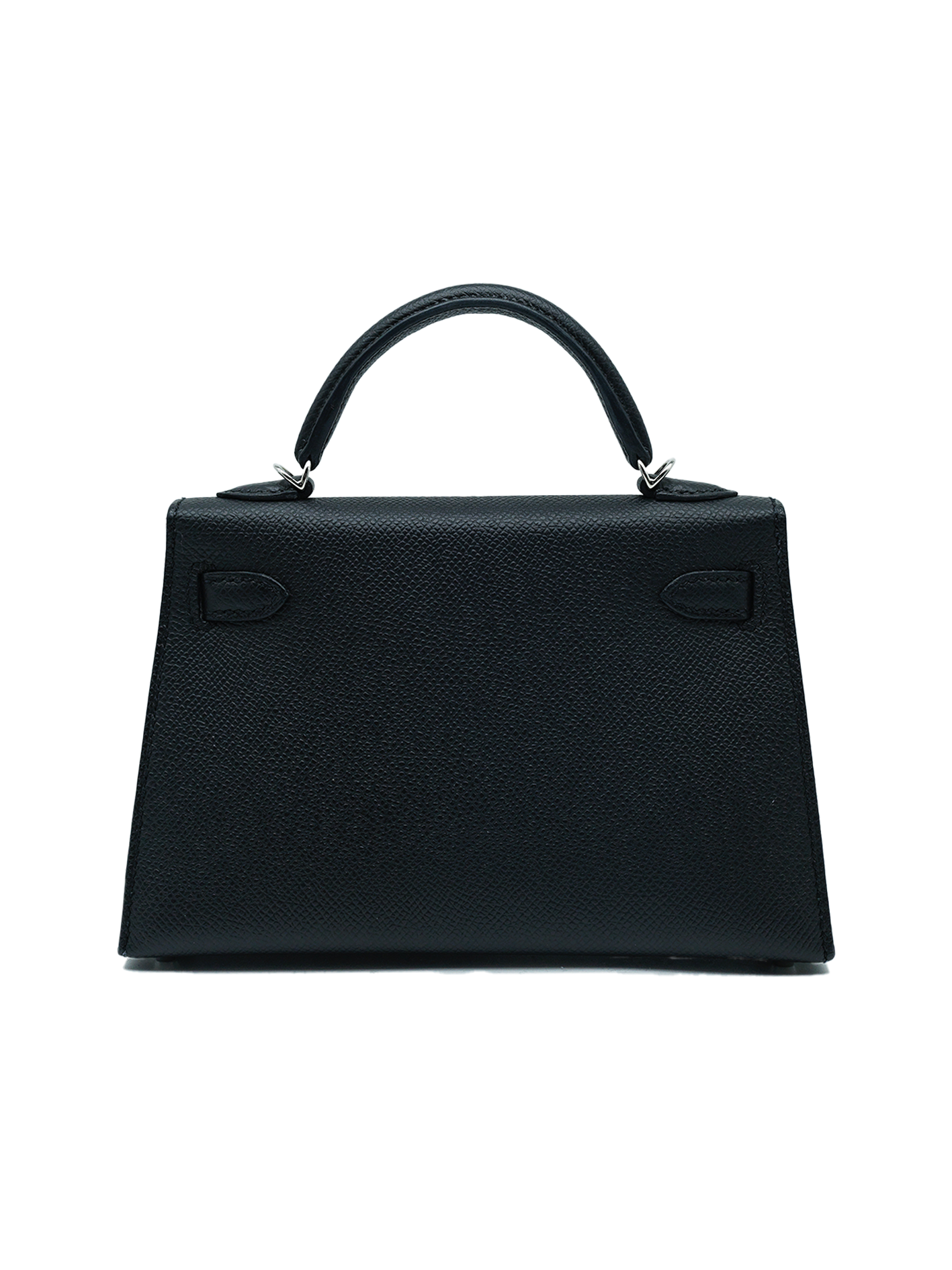 PRE-LOVED HERMÈS MINI KELLY II EPSOM BLACK PHW