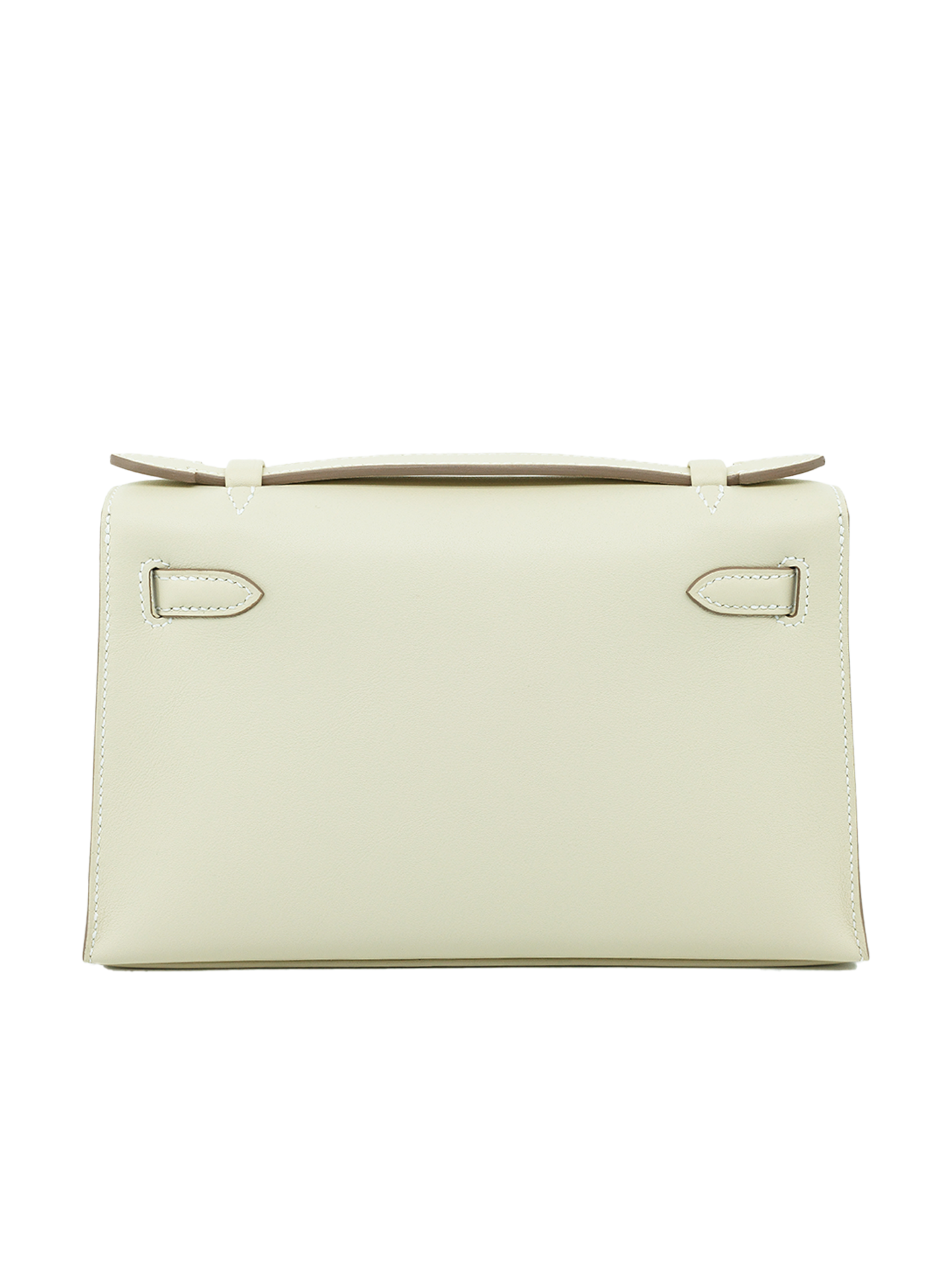NEW HERMÈS KELLY POCHETTE SWIFT CRAIE PHW