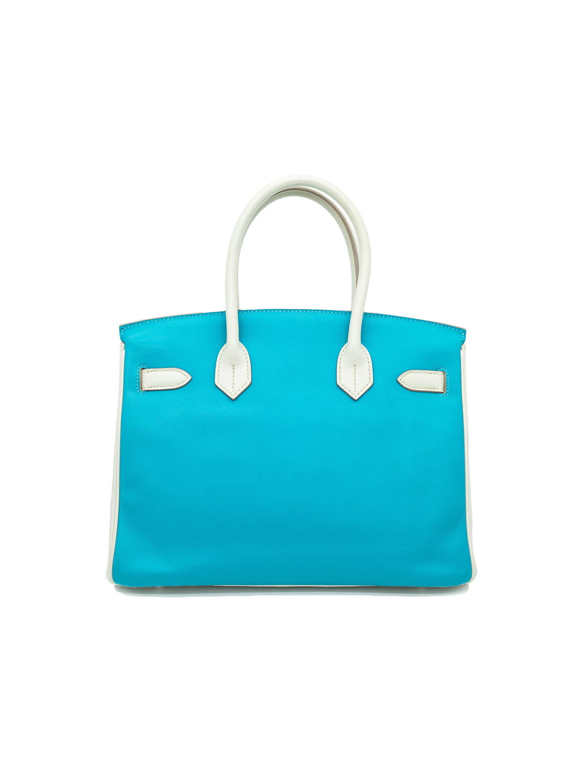 PRE-LOVED HERMÈS BIRKIN 30 SWIFT BETON/ GRIS PERLE/ BLUE SAINT BPHW