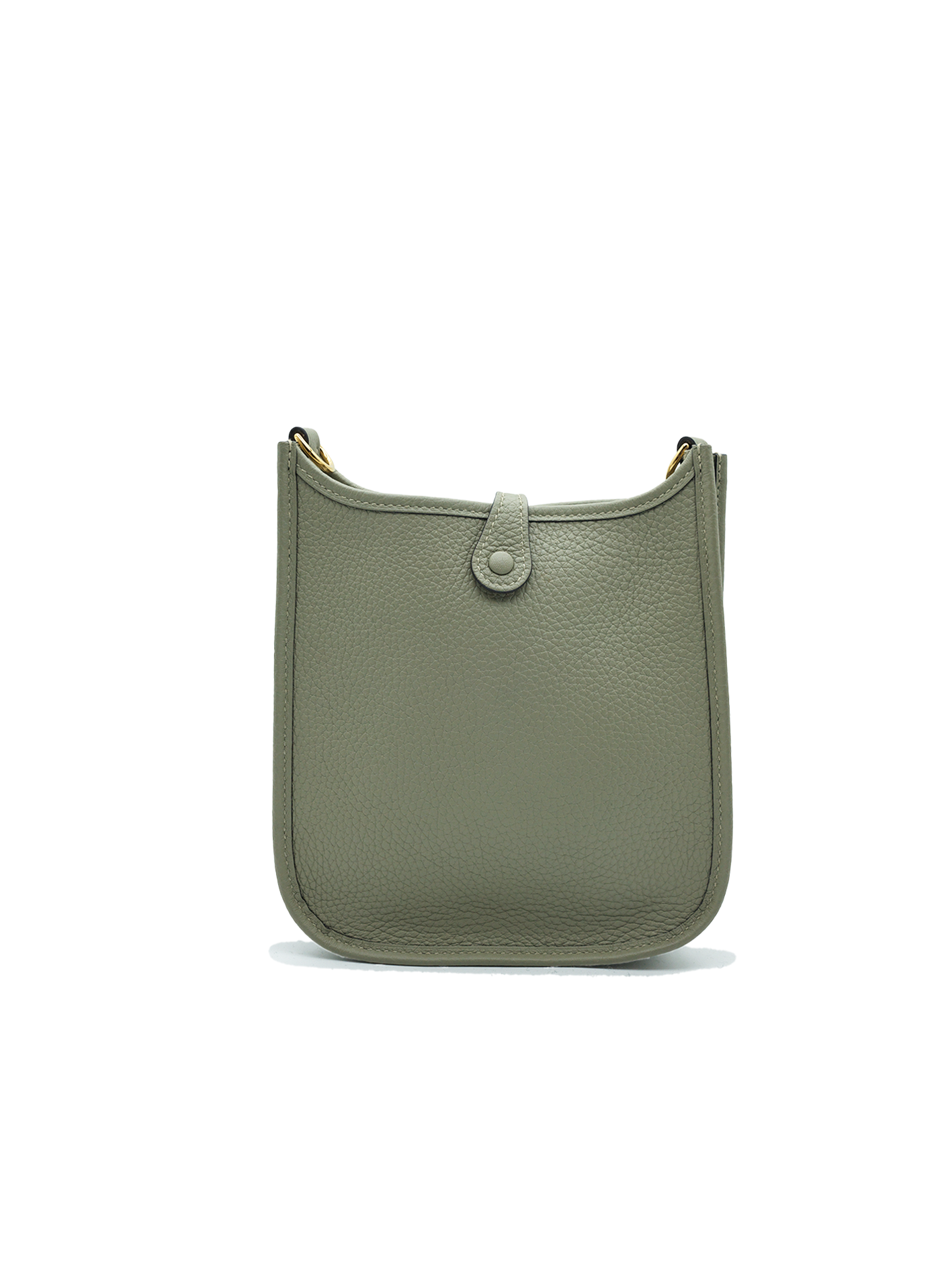 PRE-LOVED HERMÈS MINI EVELYNE TAURILLON CLEMENCE SAUGE GHW