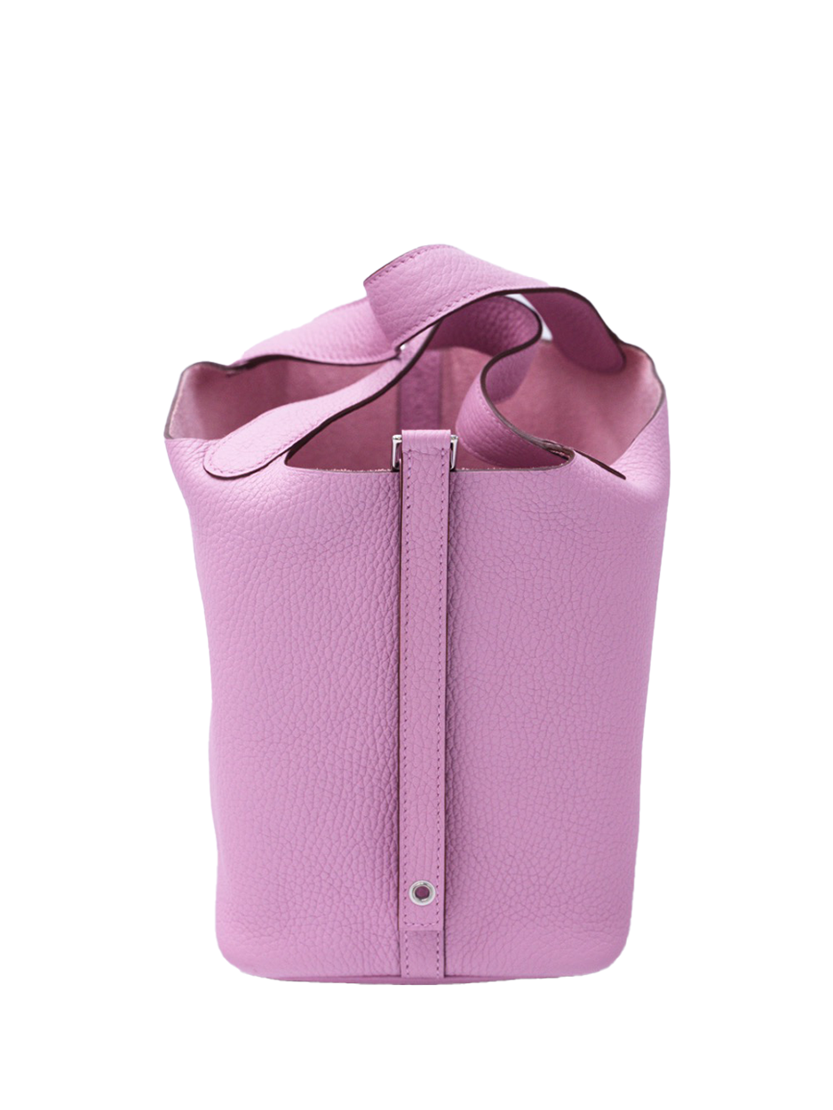 二手爱马仕 PICOTIN 18 TAURILLO CLEMENCE MAUVE SYLVESTRE PHW