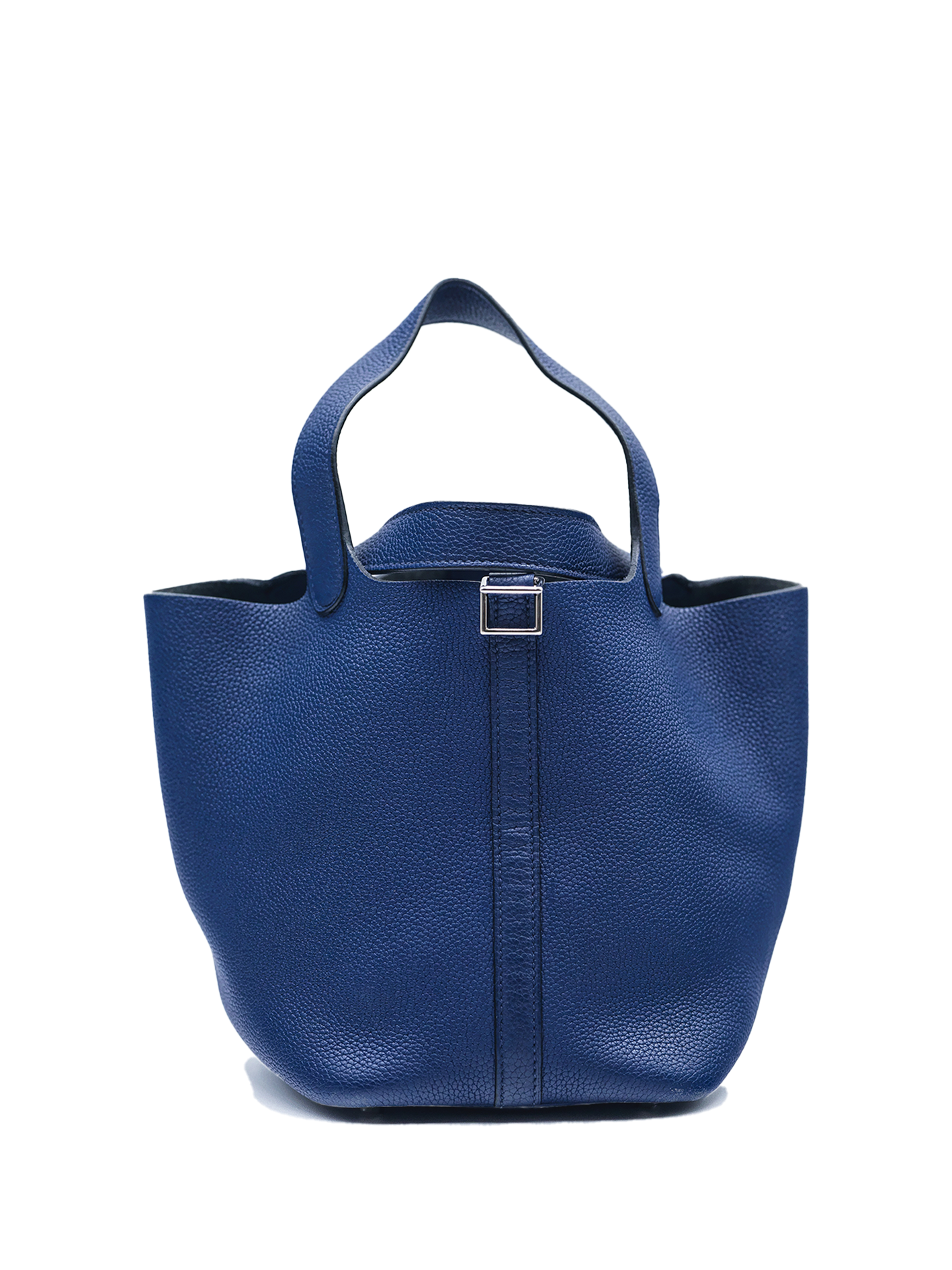 USED HERMES PICOTIN 18 TAURILLON CLEMENCE BLEU SAPHIR PHW