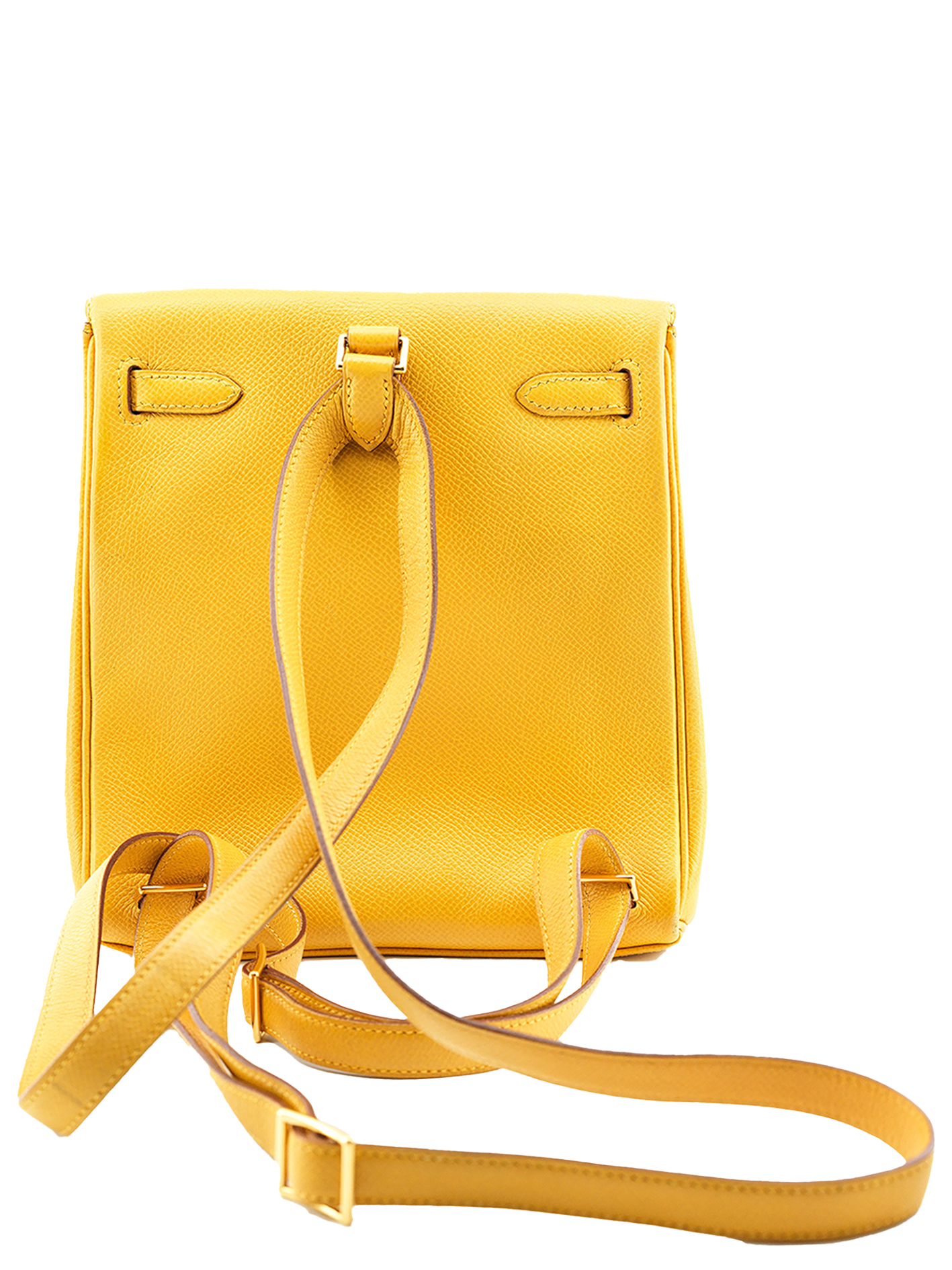 二手爱马仕 KELLY ADO COURCHEVEL JAUNE D'OR GHW