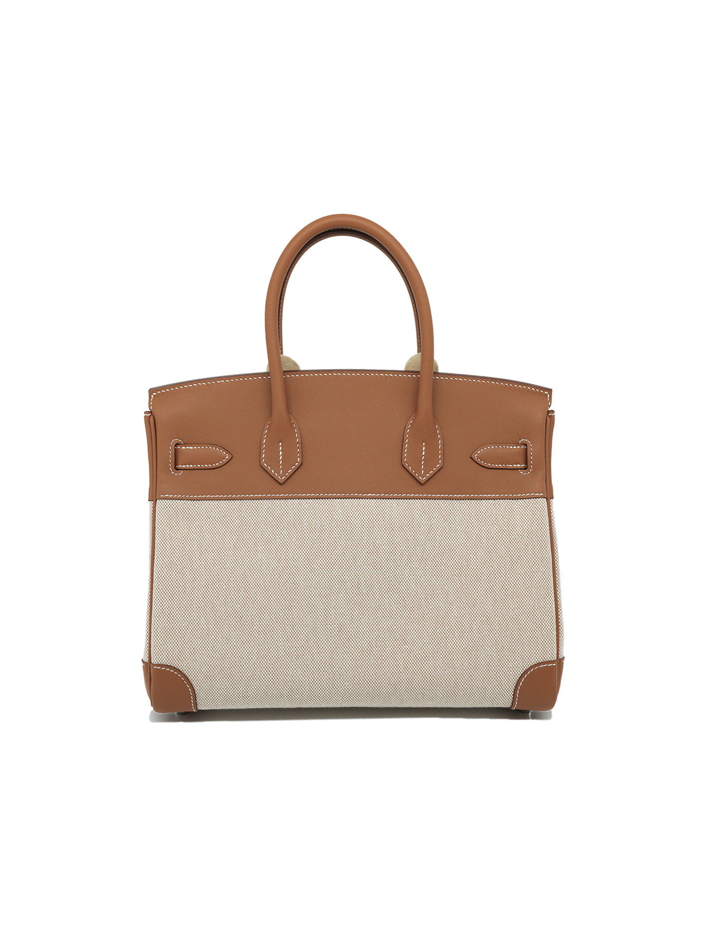 NEW HERMÈS BIRKIN 30 TOILE/ SWIFT GOLD PHW