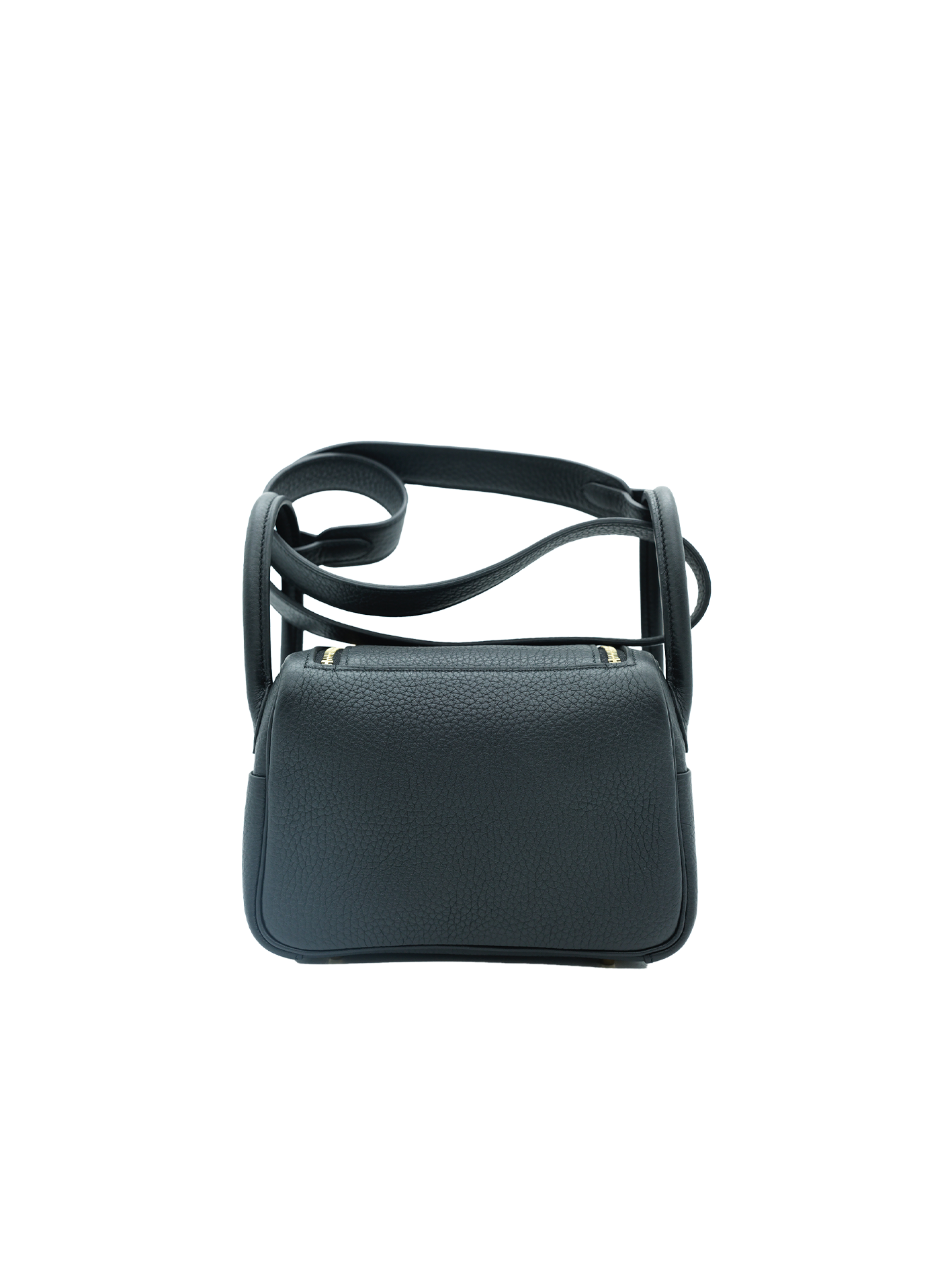 NEW HERMÈS MINI LINDY TAURILLON CLEMENCE BLACK GHW