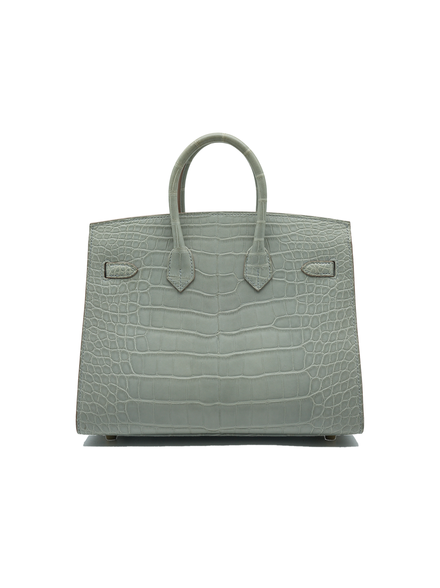 PRE-LOVED HERMÈS BIRKIN 25 ALLIGATOR CROCODILE GRIS PEARL GHW