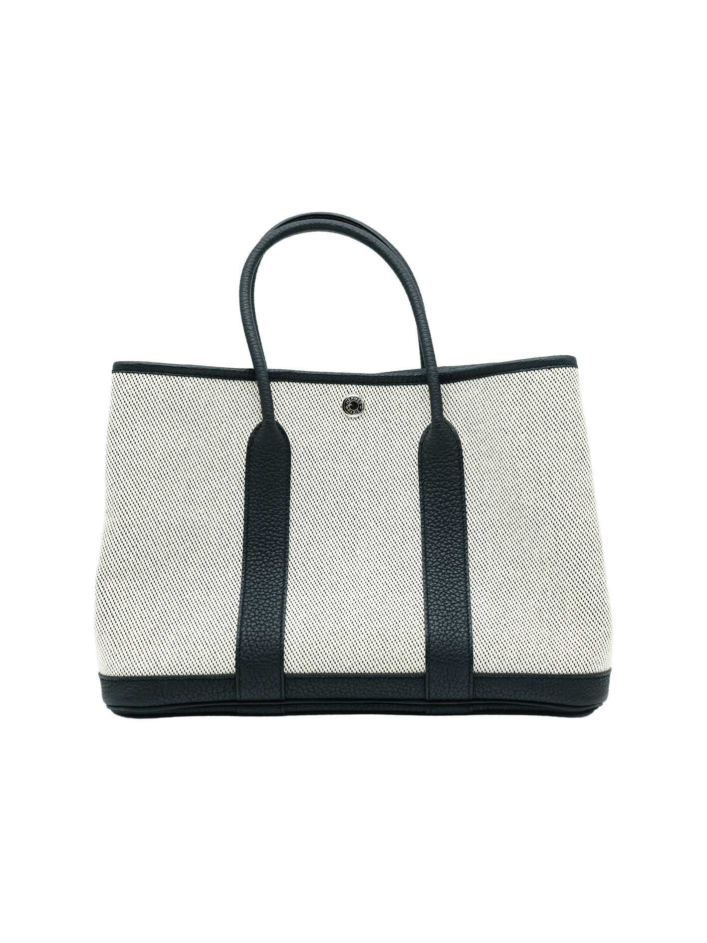 PRE-LOVED HERMÈS GARDEN PARTY 30 BLACK TOILE/ NEGONDA PHW