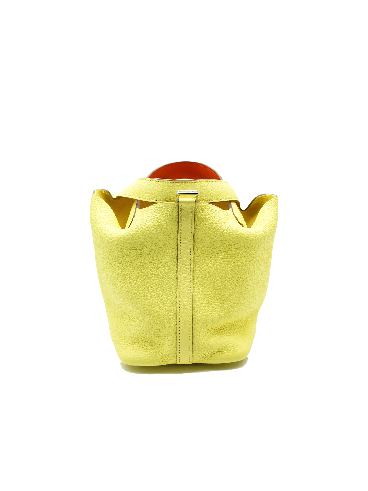 二手爱马仕 PICOTIN 18 TAURILLO CLEMENCE 包 LEMONCELLO/ ORANGE MINIUM PHW