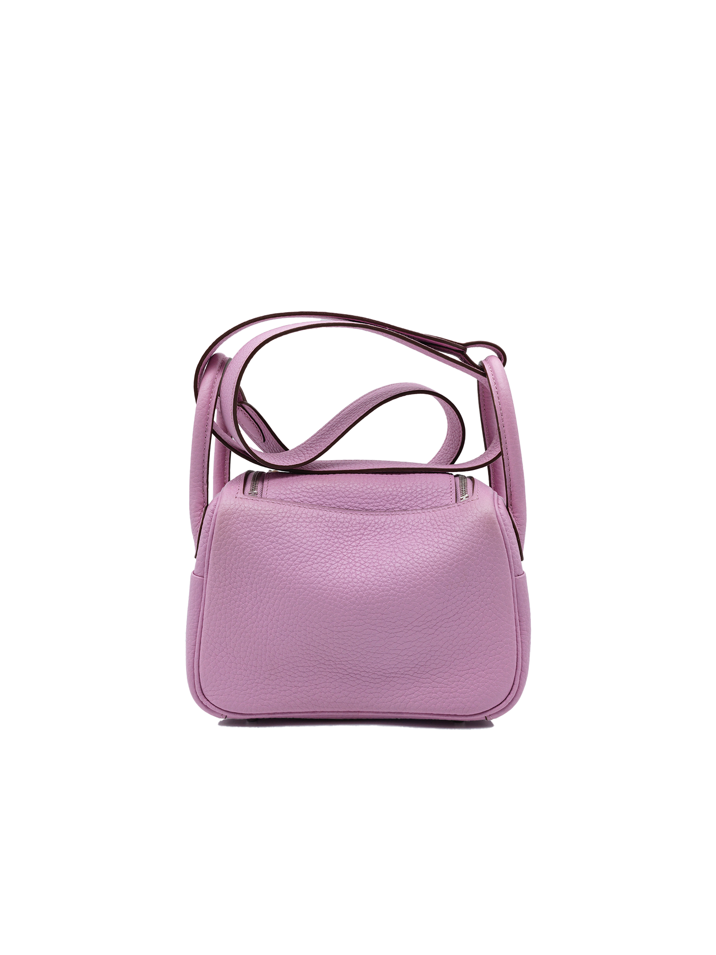 PRE-LOVED HERMÈS MINI LINDY TAURILLON CLEMENCE MAUVE SYLVESTRE PHW