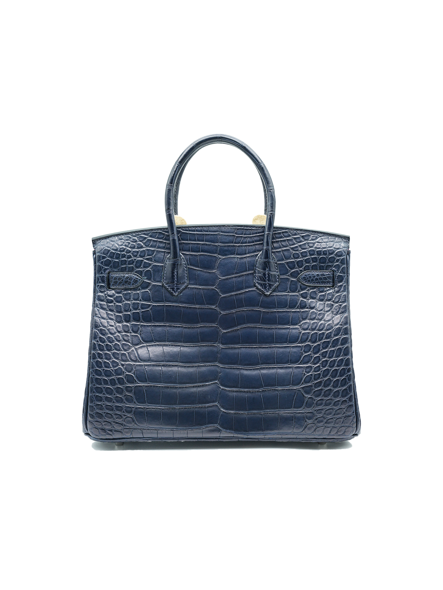 PRE-LOVED HERMÈS BIRKIN 30 ALLIGATOR CROCODILE BLEU PROFOND PHW