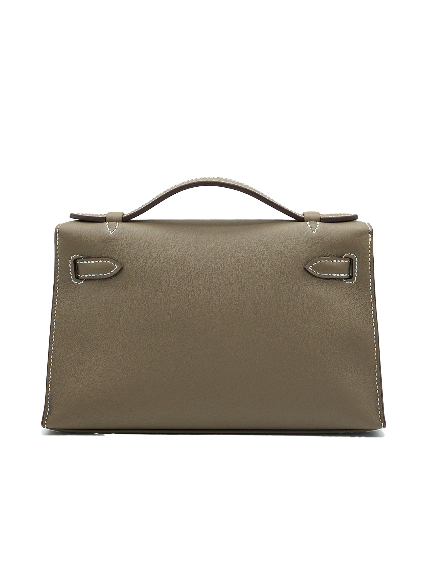 NEW HERMÈS KELLY POCHETTE SWIFT ETOUPE PHW