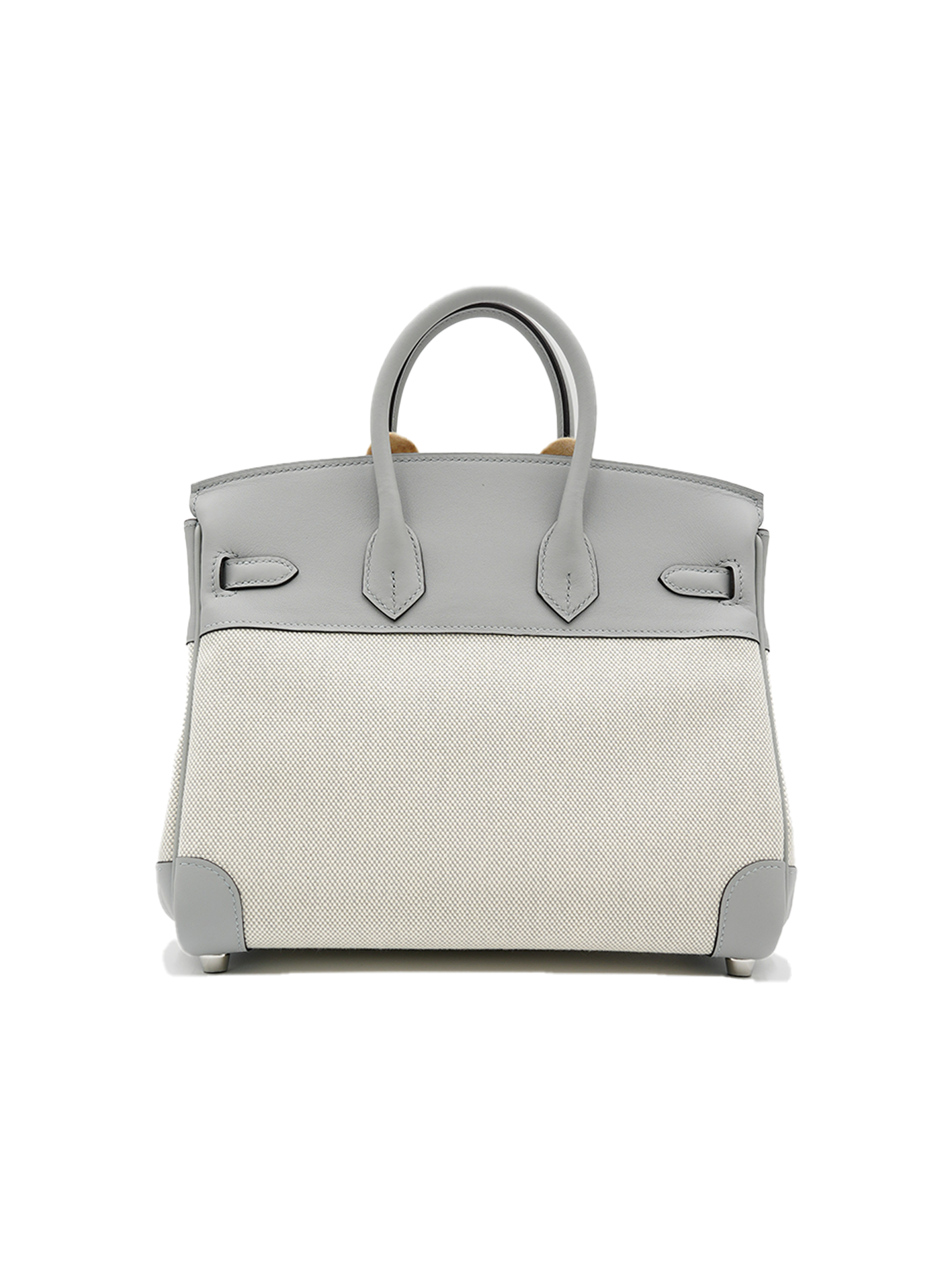 NEW HERMES BIRKIN 25 TOILE/ SWIFT BLEU GLACIAL PHW