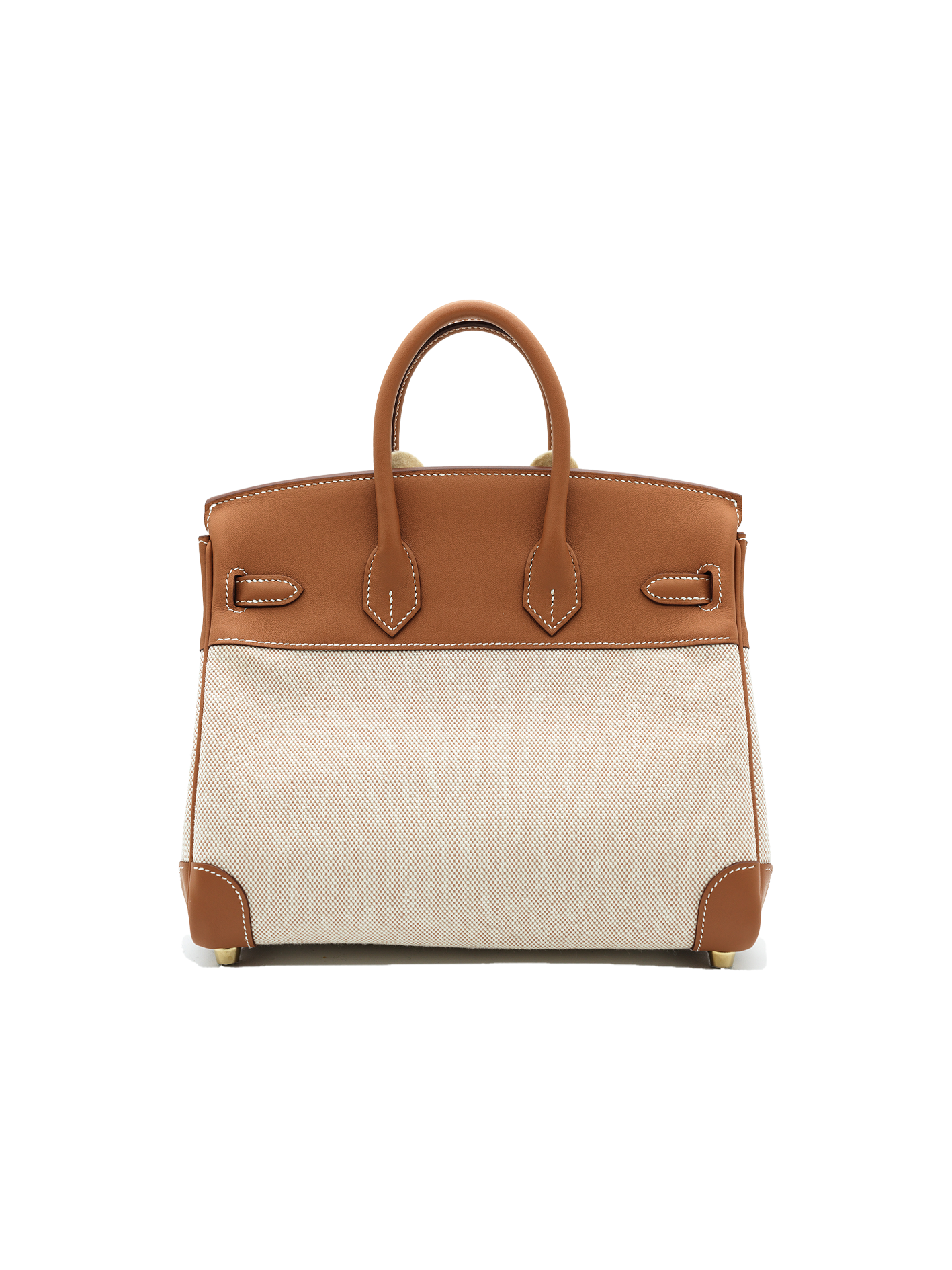 NEW HERMÈS BIRKIN 25 TOILE/ SWIFT GOLD GHW