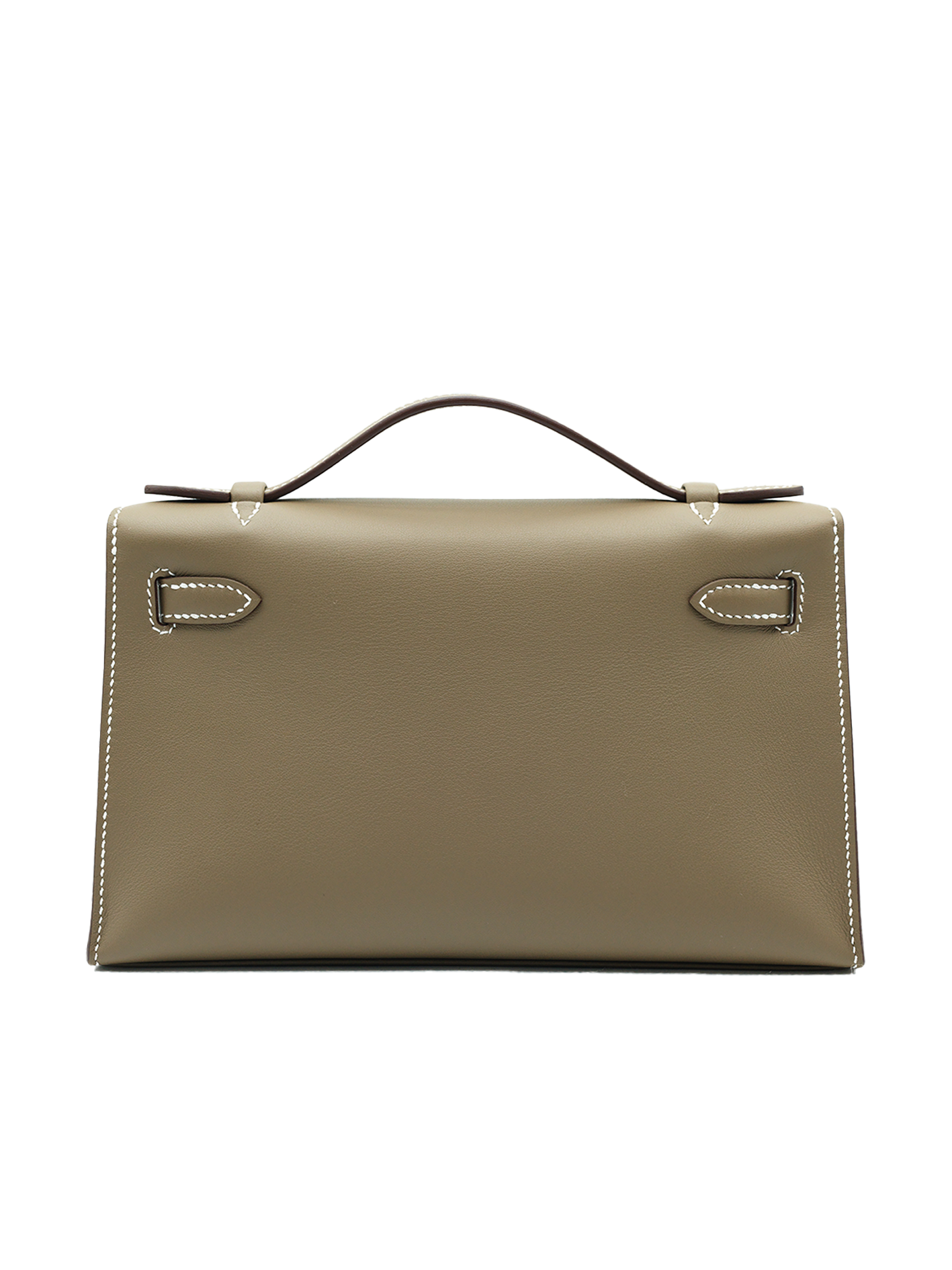NEW HERMÈS KELLY POCHETTE SWIFT ETOUPE PHW