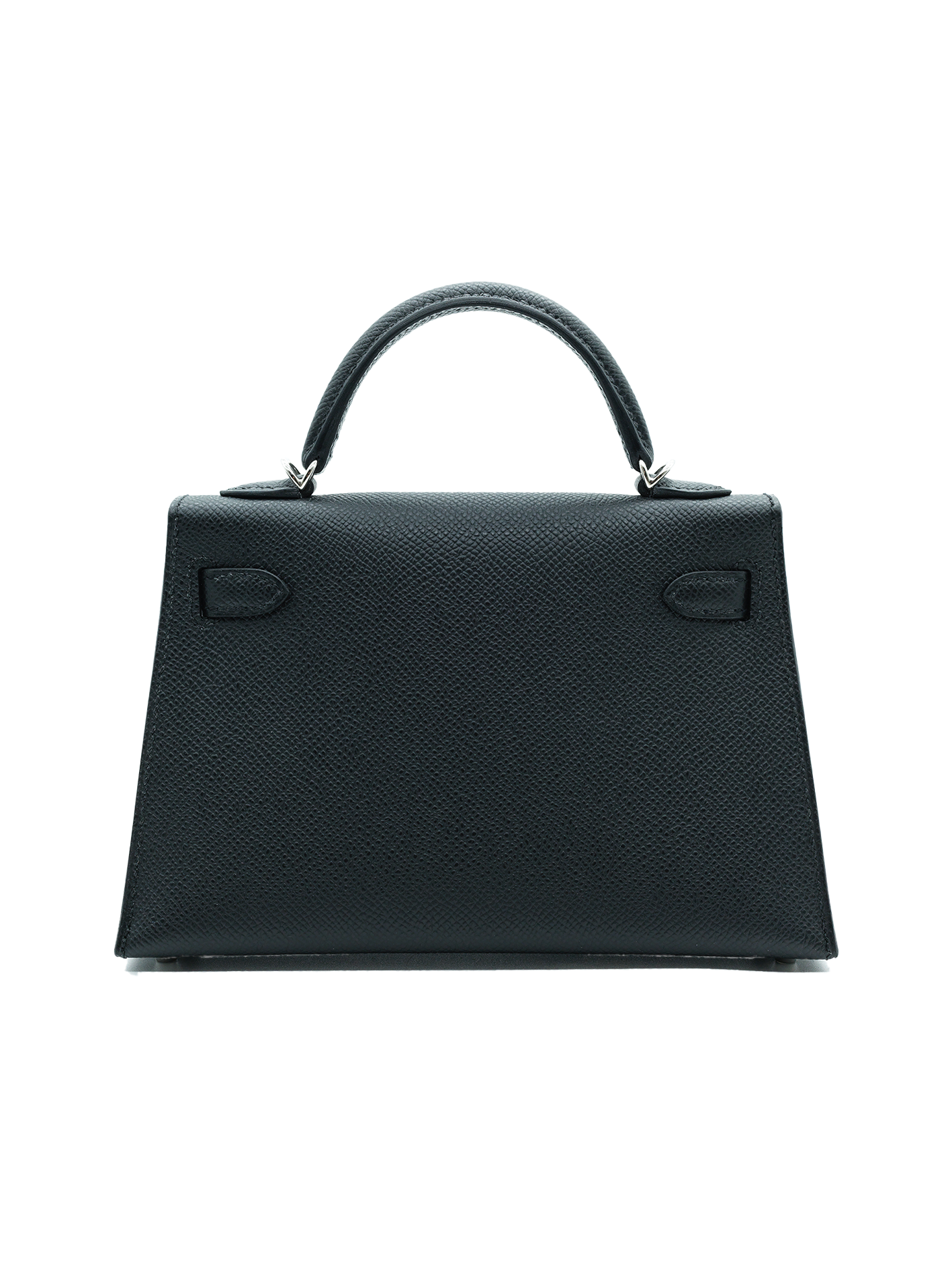 NEW HERMÈS MINI KELLY II EPSOM BLACK PHW