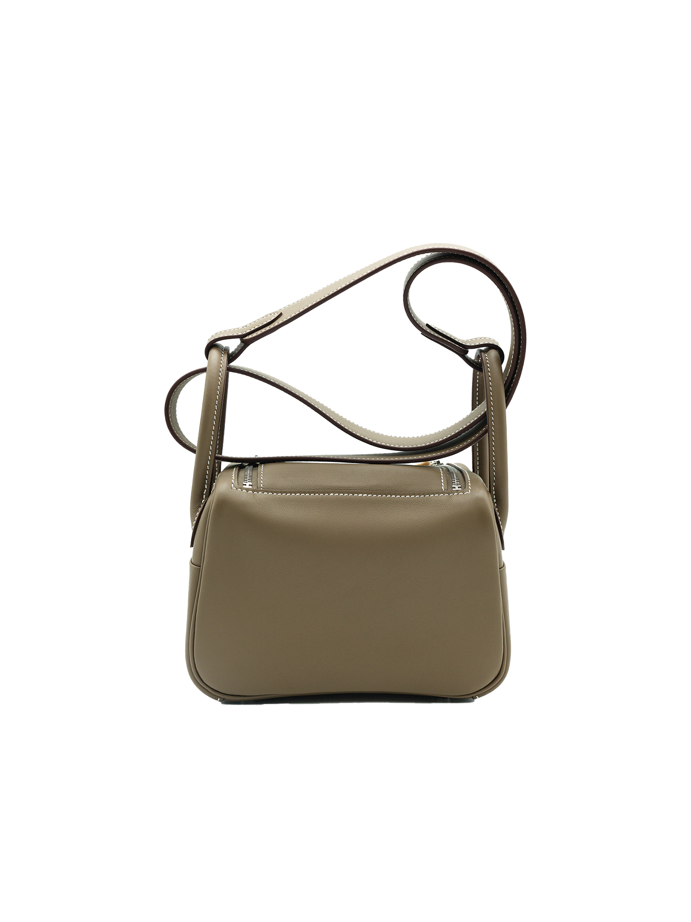 PRE-LOVED HERMÈS MINI LINDY TAURILLON CLEMENCE ETOUPE PHW