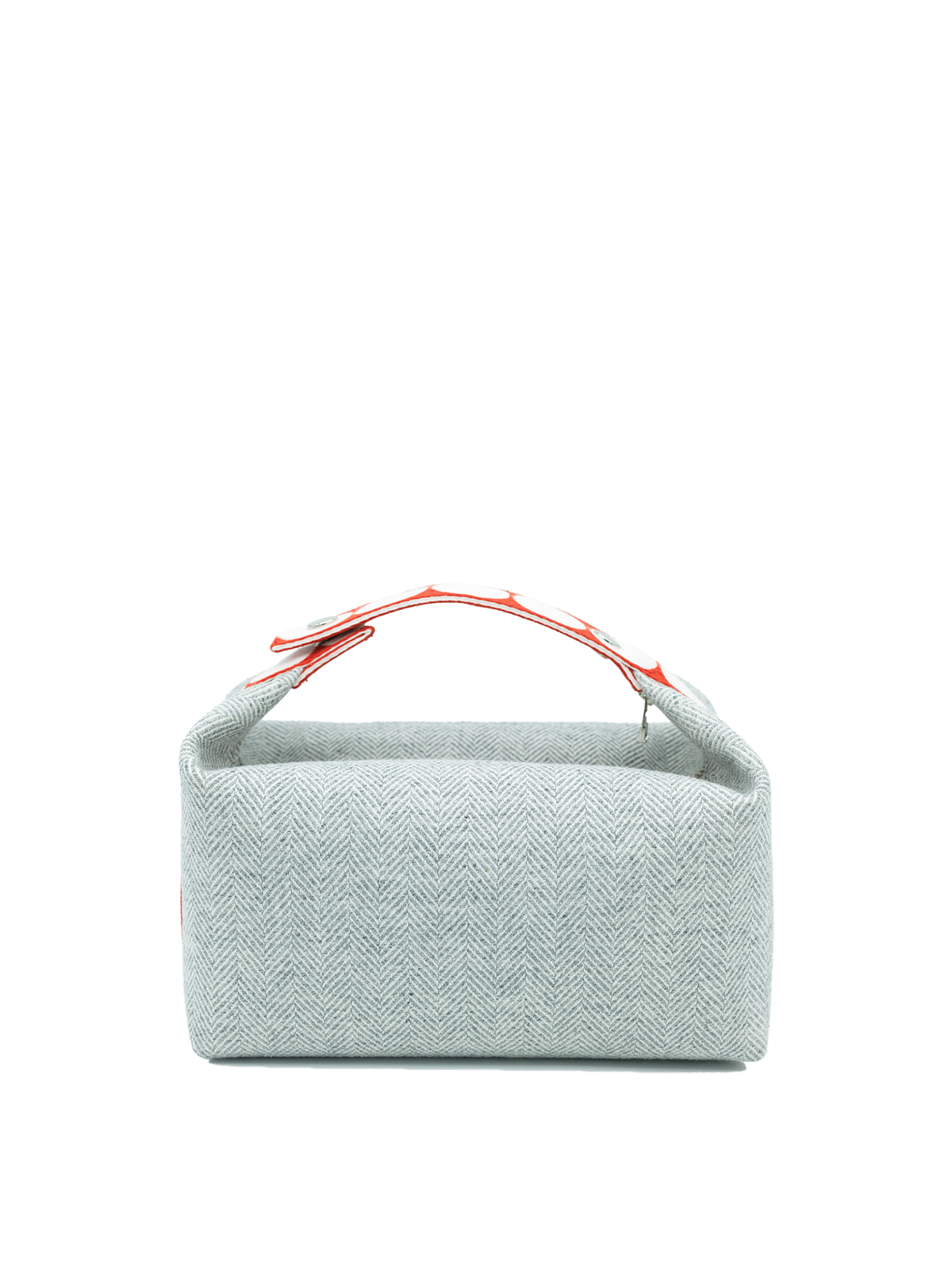 NEW HERMÈS BRIDE-A-BRAC CASE LARGE MODEL TOILE GRANIT PHW