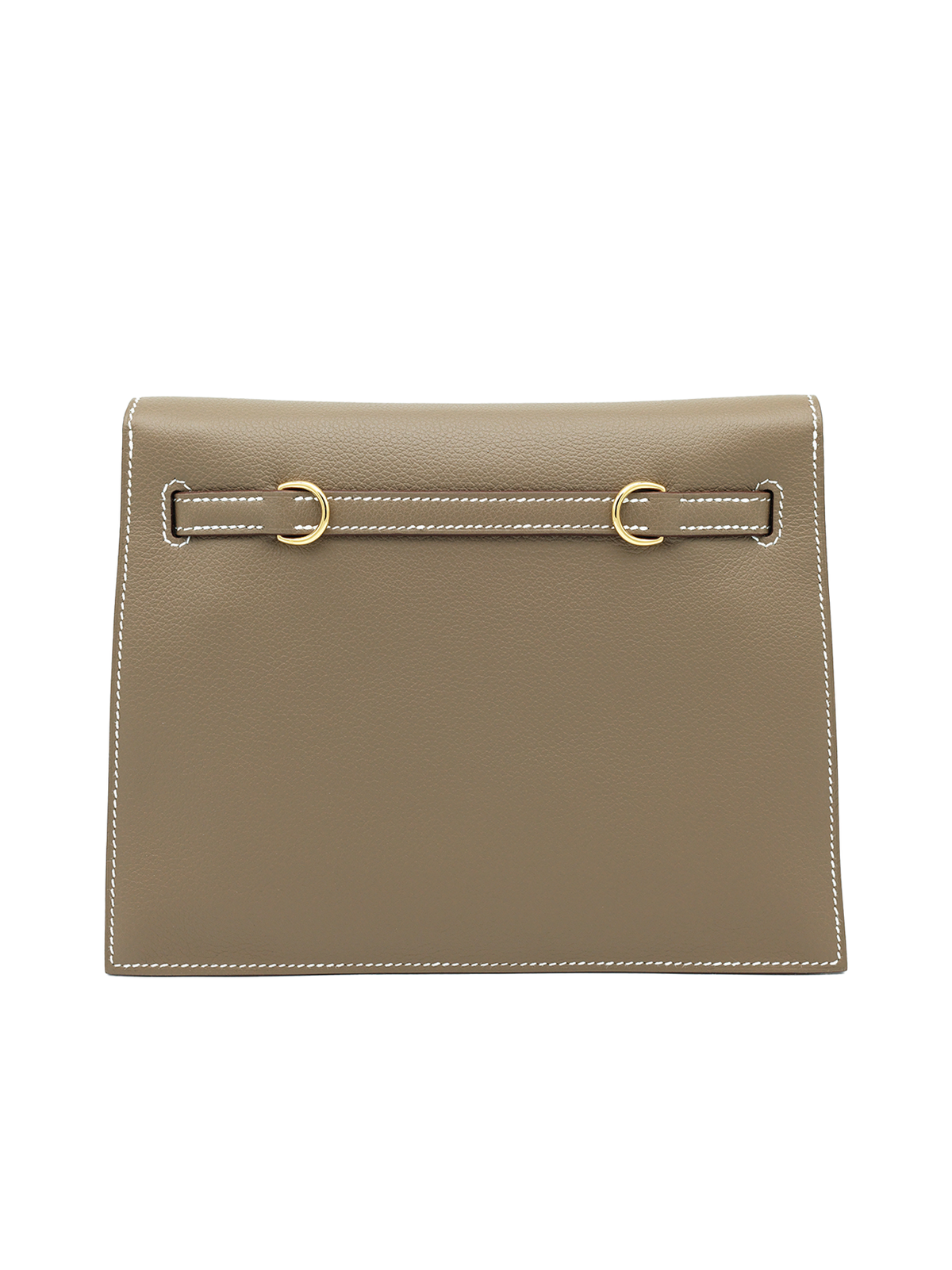 NEW HERMÈS KELLY DANSE EVERCOLOR ETOUPE GHW