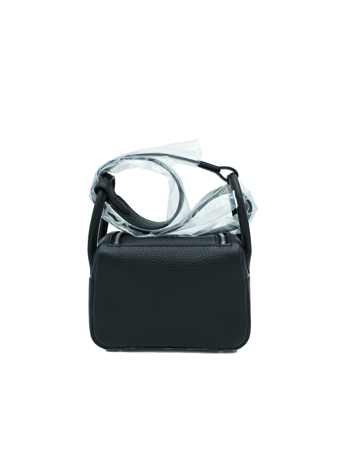 NEW HERMÈS MINI LINDY TAURILLON CLEMENCE BLACK PHW