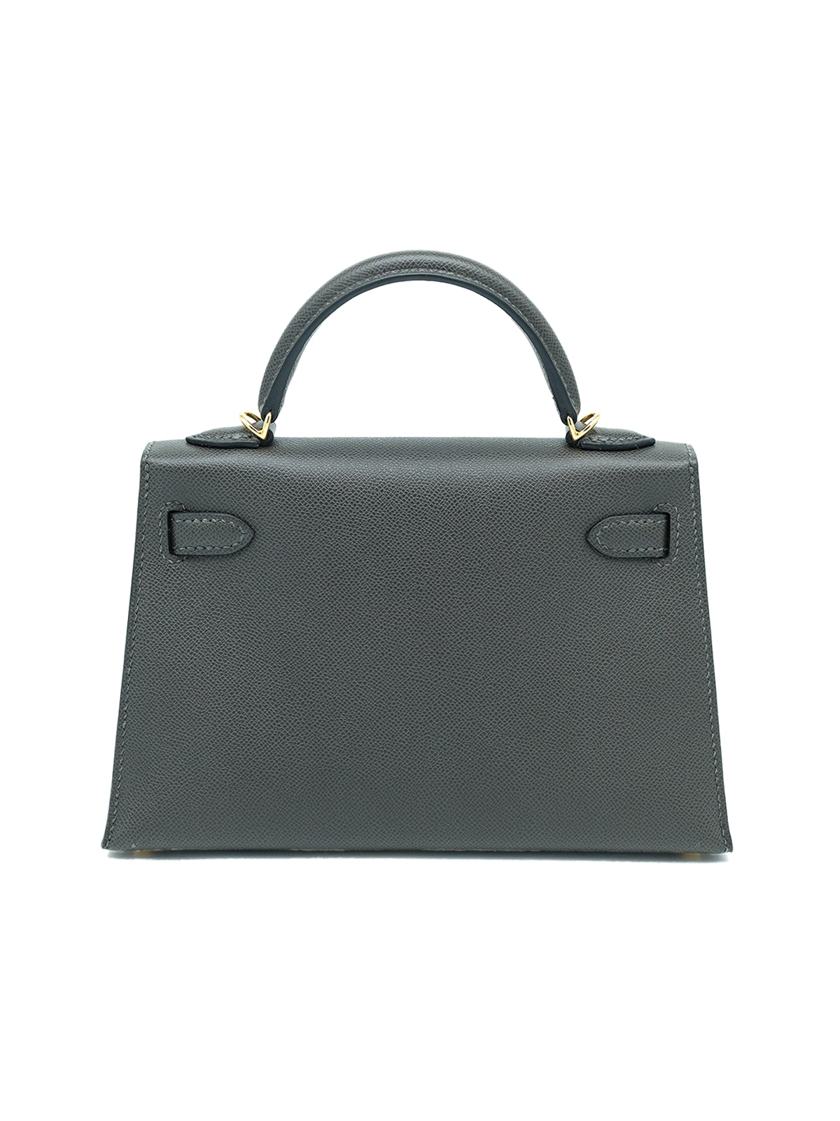 PRE-LOVED HERMÈS MINI KELLY II MADAM GRIS GRAPHITE GHW