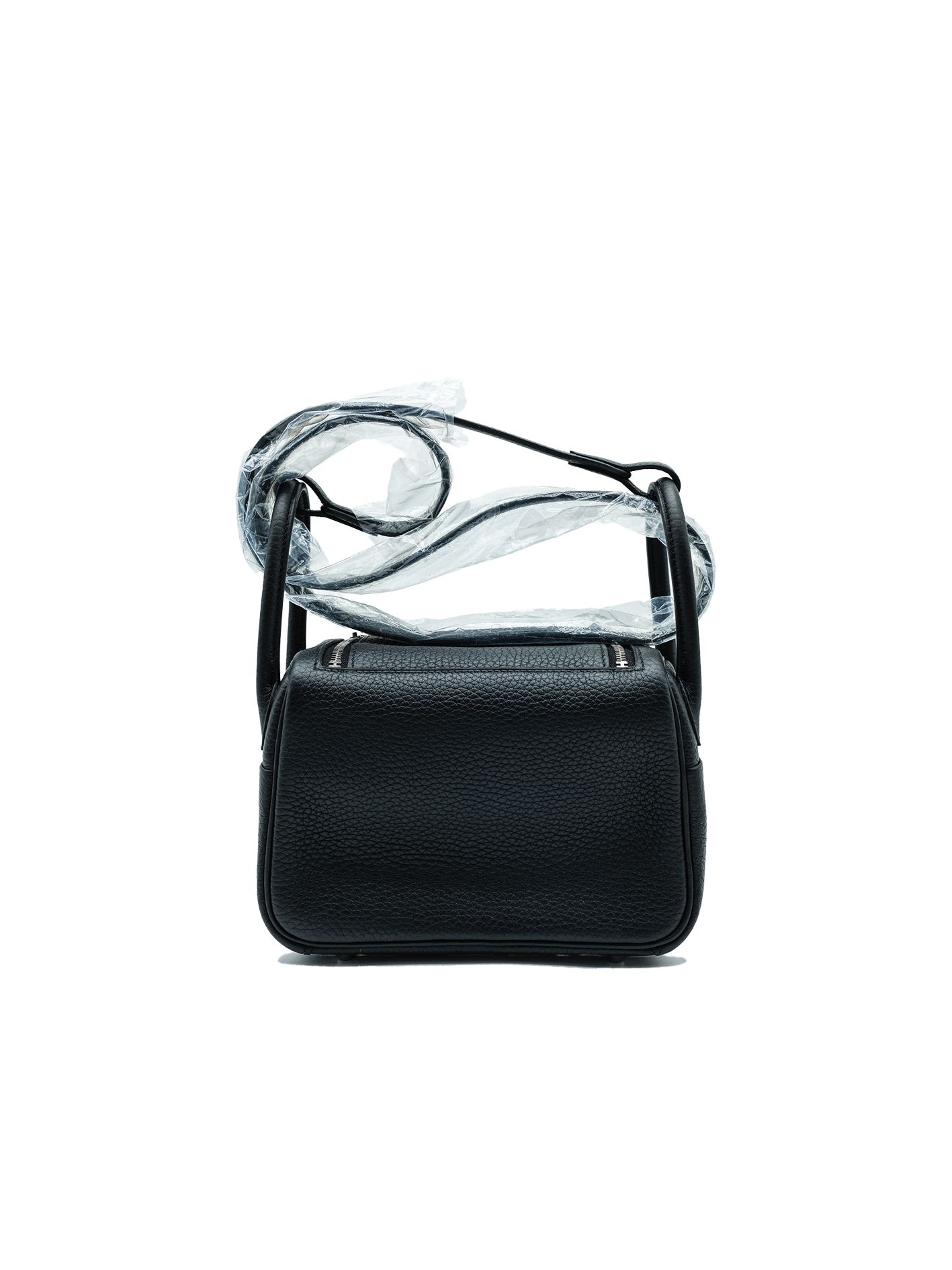 NEW HERMÈS MINI LINDY TAURILLON CLEMENCE BLACK PHW