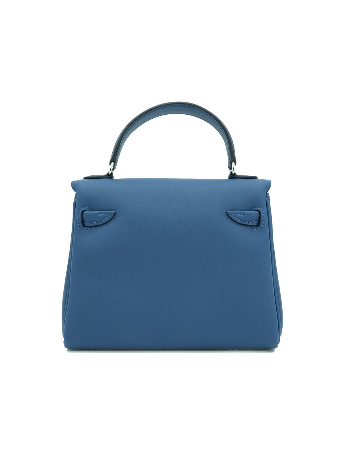 NEW HERMÈS QUELLE IDOLE KELLY DOLL SWIFT BLEU TIE/ CABAN PHW