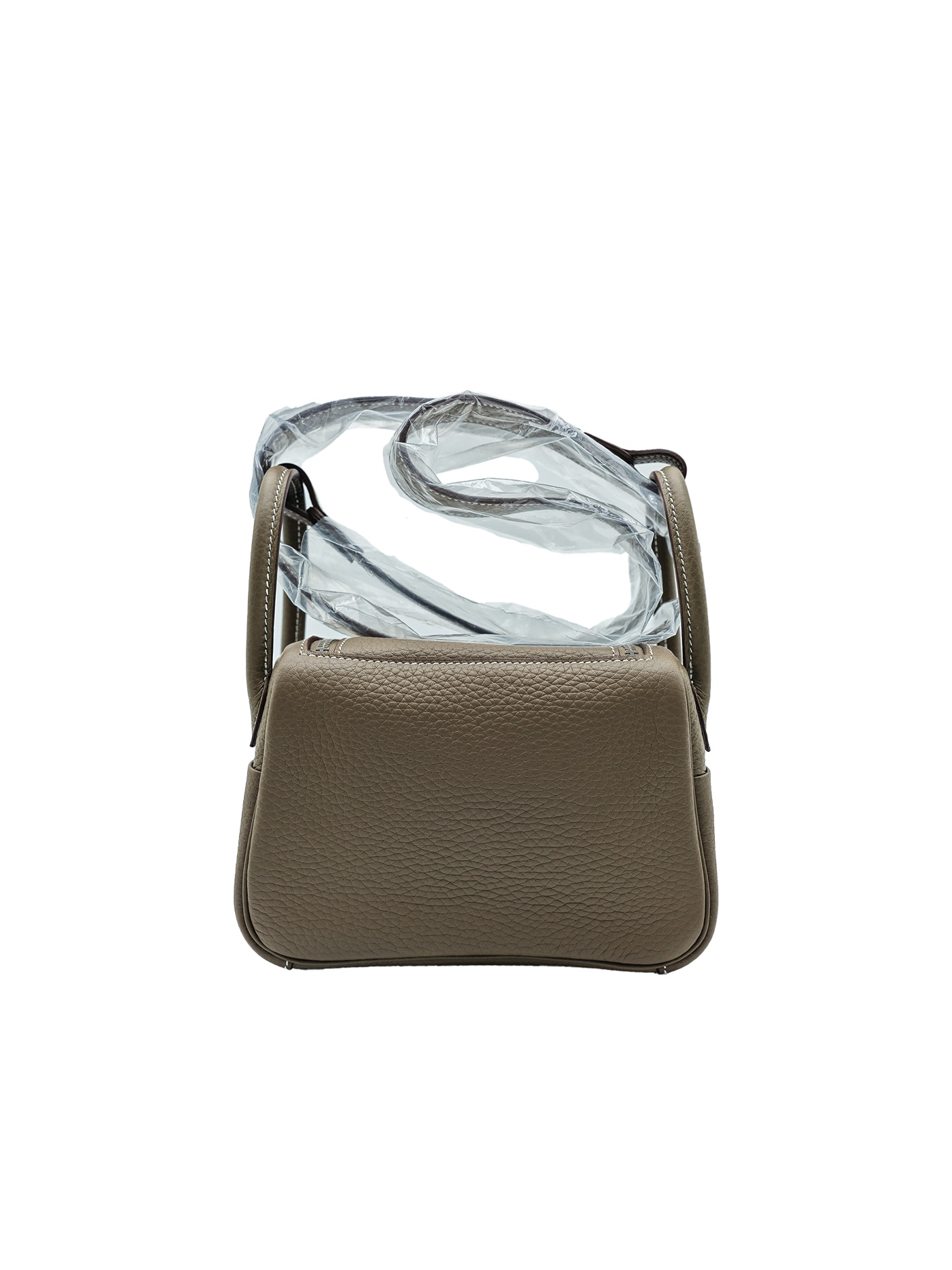 NEW HERMÈS MINI LINDY TAURILLON CLEMENCE ETOUPE PHW