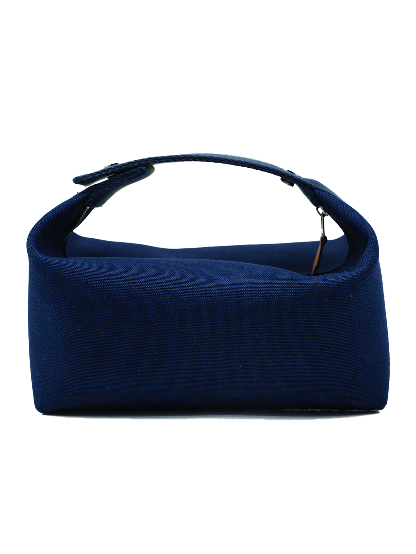 NEW HERMÈS BRIDE-A-BRAC CASE SMALL MODEL TOILE ECRU MARINE PHW