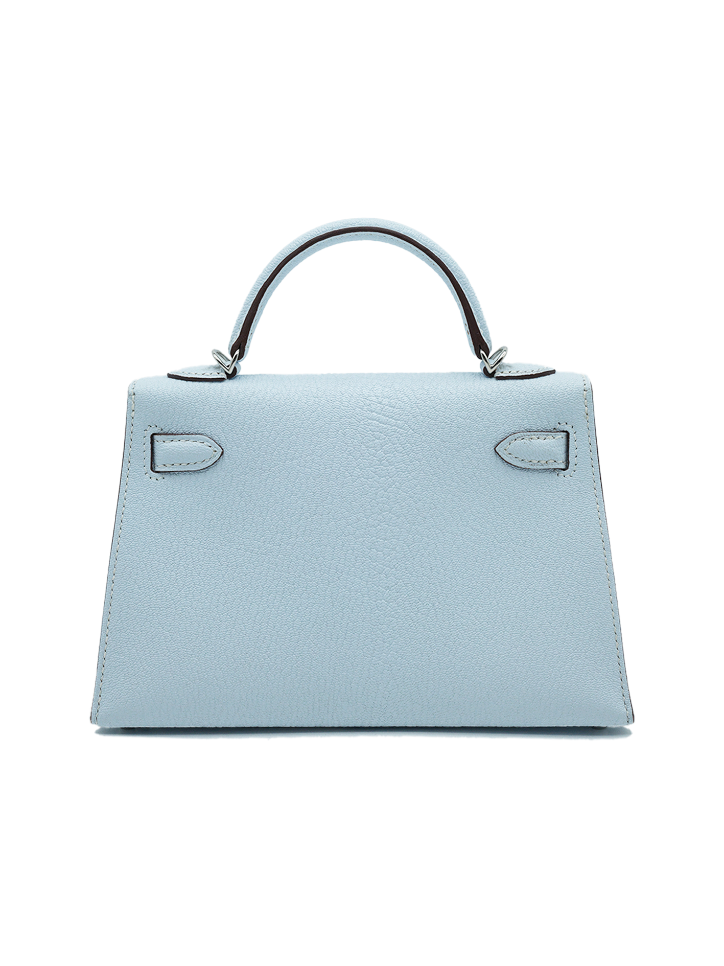 PRE-LOVED HERMÈS MINI KELLY II MYSORE BLEU BRUME PHW