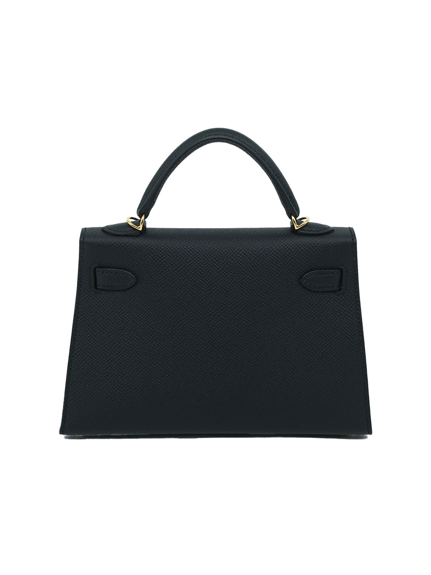 NEW HERMÈS MINI KELLY II EPSOM BLACK GHW