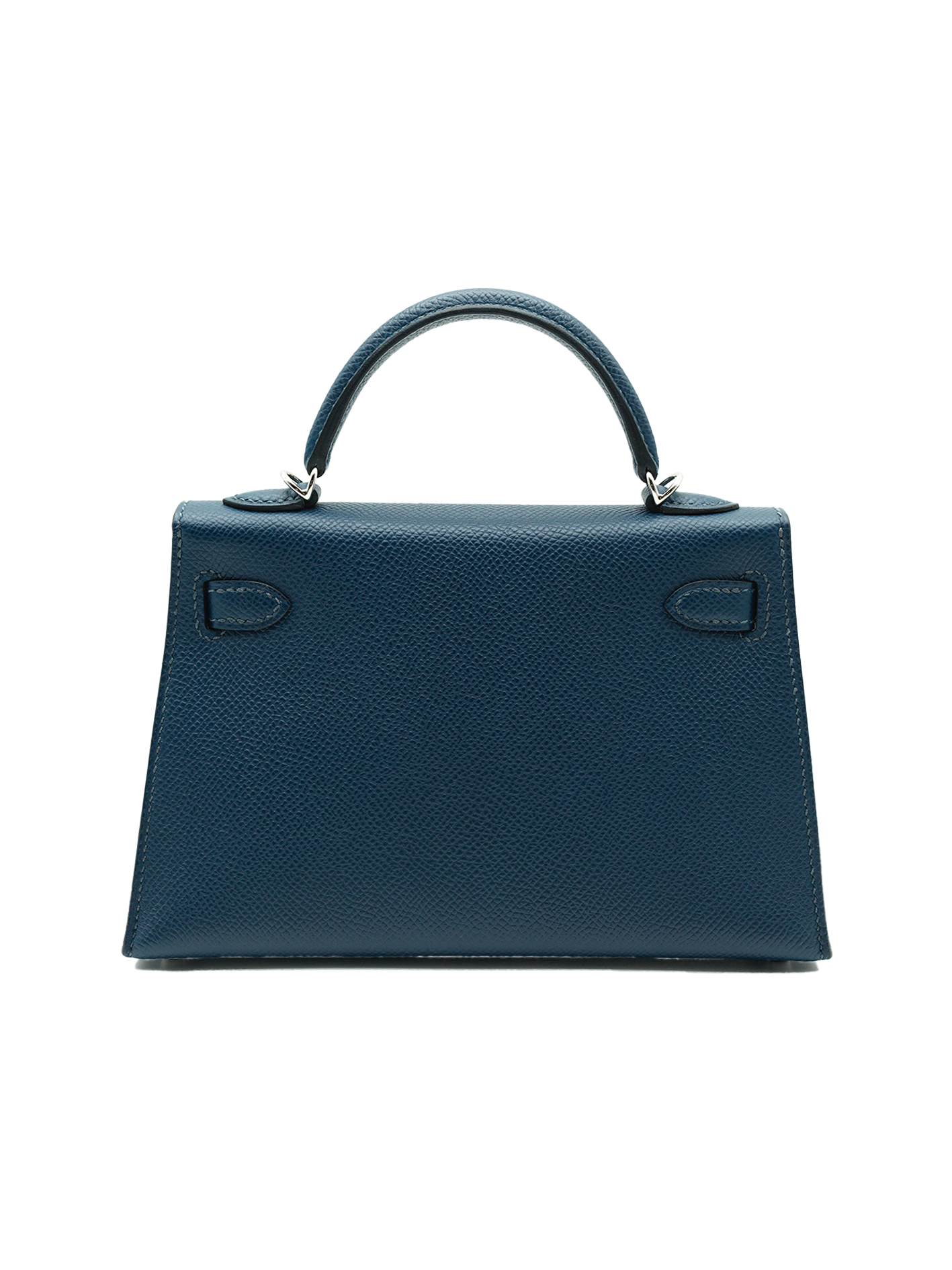 PRE-LOVED HERMÈS MINI KELLY II EPSOM BLEU DE PRUSSE EHW