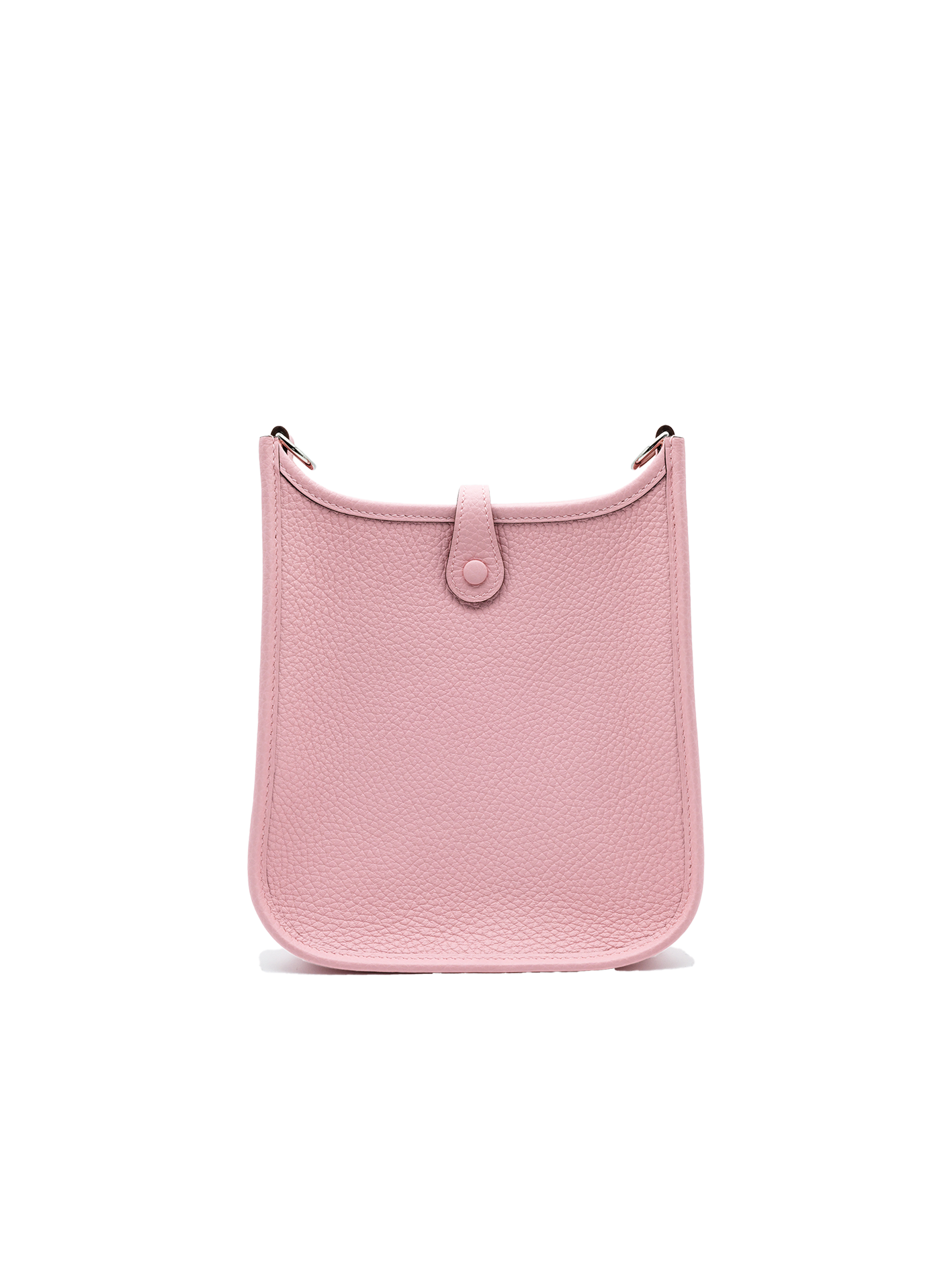 NEW HERMÈS MINI EVELYNE TAURILLON CLEMENCE ROSE SAKURA PHW