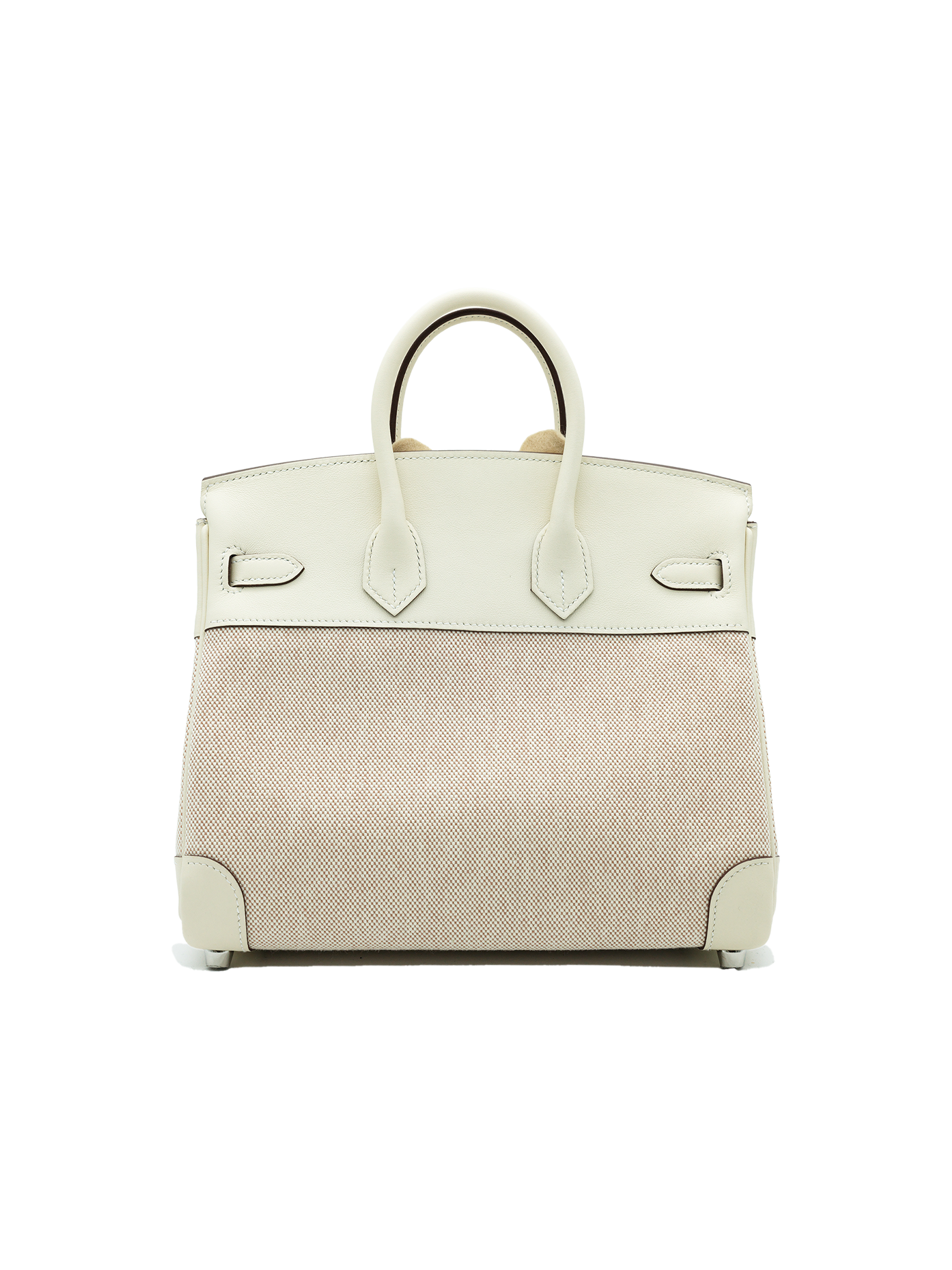 NEW HERMÈS BIRKIN 25 TOILE/ SWIFT NATA PHW