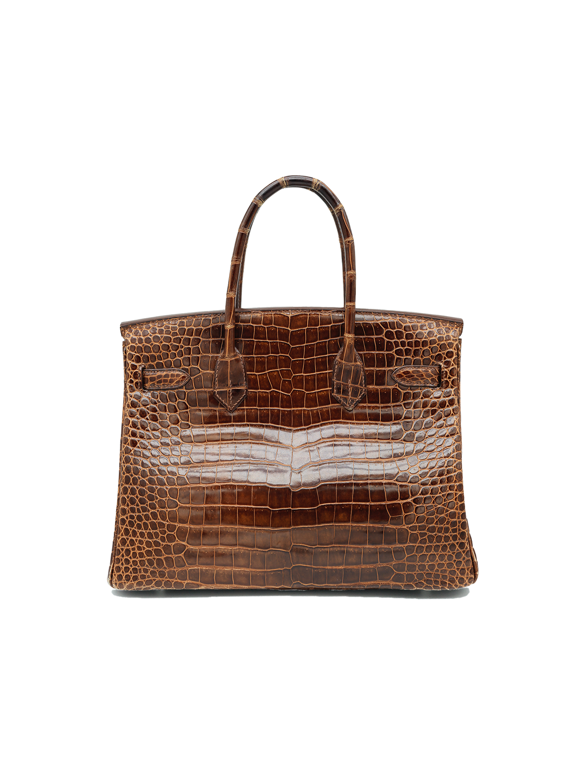 PRE-LOVED HERMÈS BIRKIN 30 POROSUS CROCODILE MIEL LISSE PHW