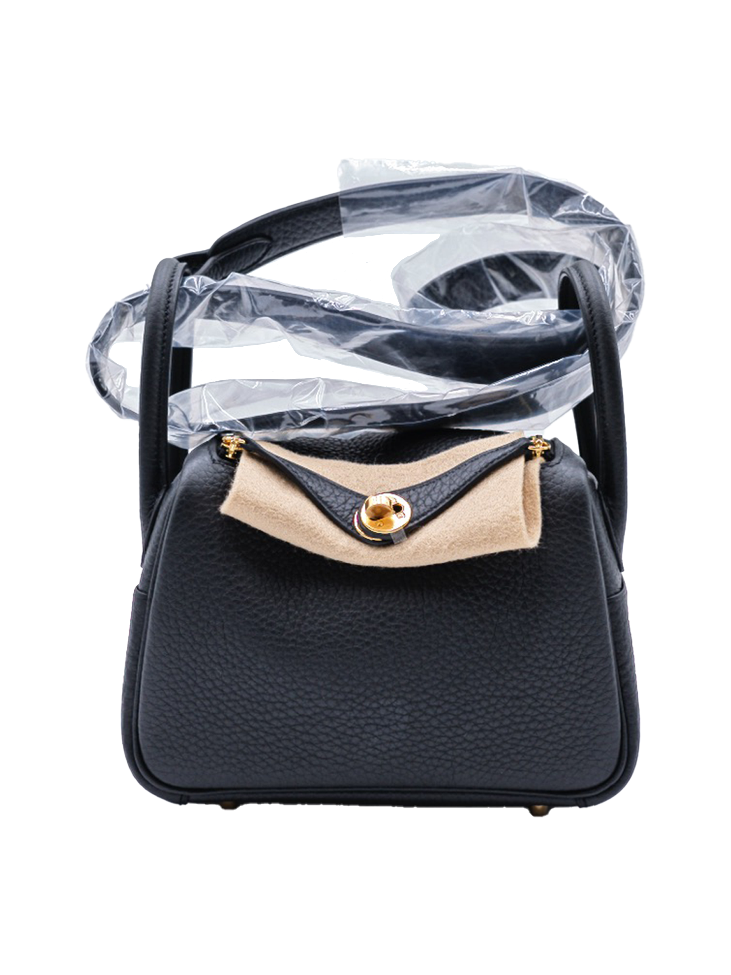 NEW HERMES MINI LINDY TAURILLON CLEMENCE BLACK GHW