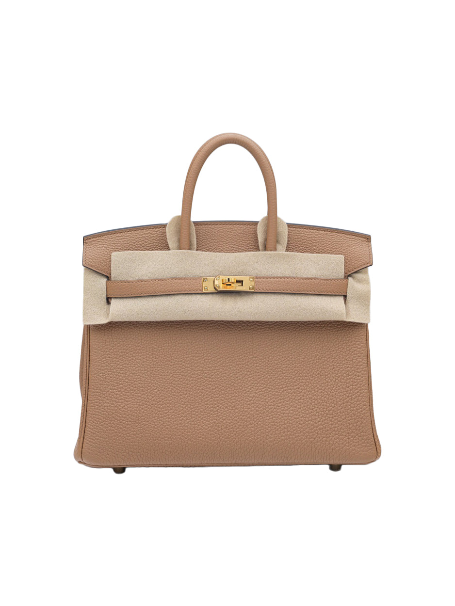 USED HERMES BIRKIN 25 TOGO CHAI GHW