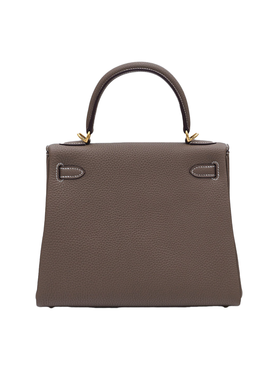 NEW HERMES KELLY 25 TOGO ETOUPE GHW