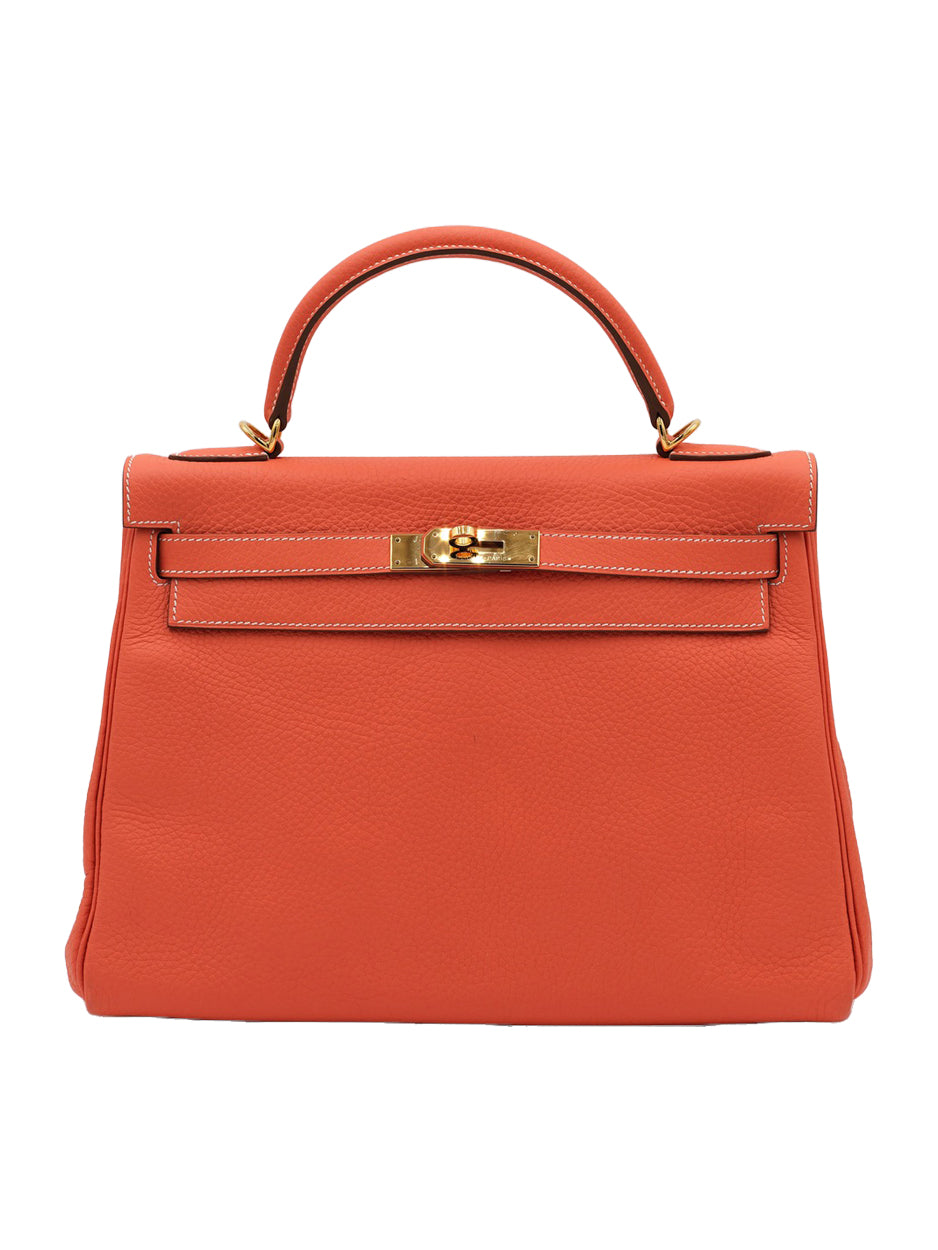 PRE-LOVED HERMES KELLY 32 TOGO CREVETTE GHW