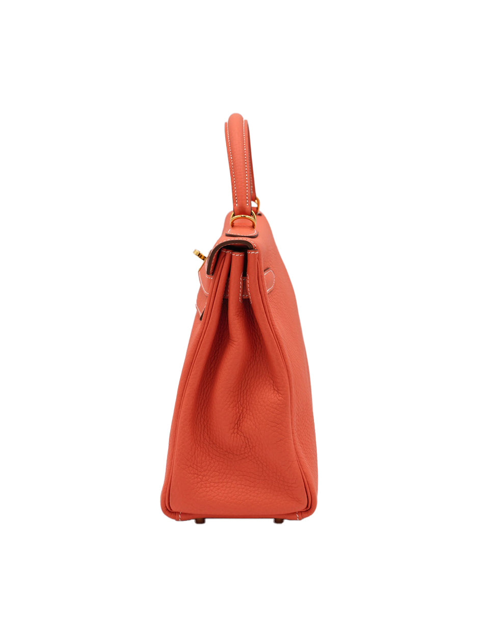 PRE-LOVED HERMES KELLY 32 TOGO CREVETTE GHW