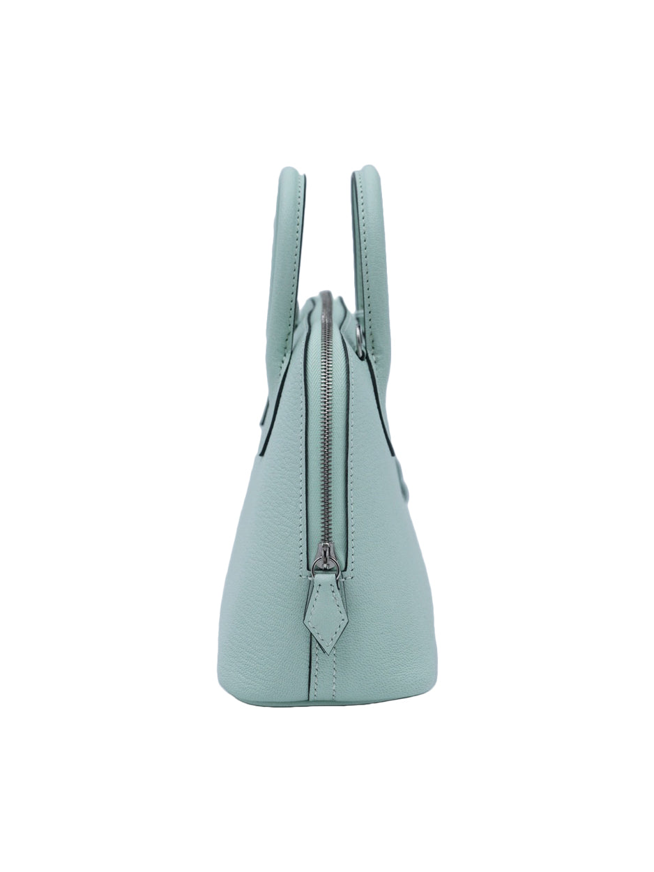 USED HERMES MINI BOLIDE MYSORE VERT FIZZ PHW