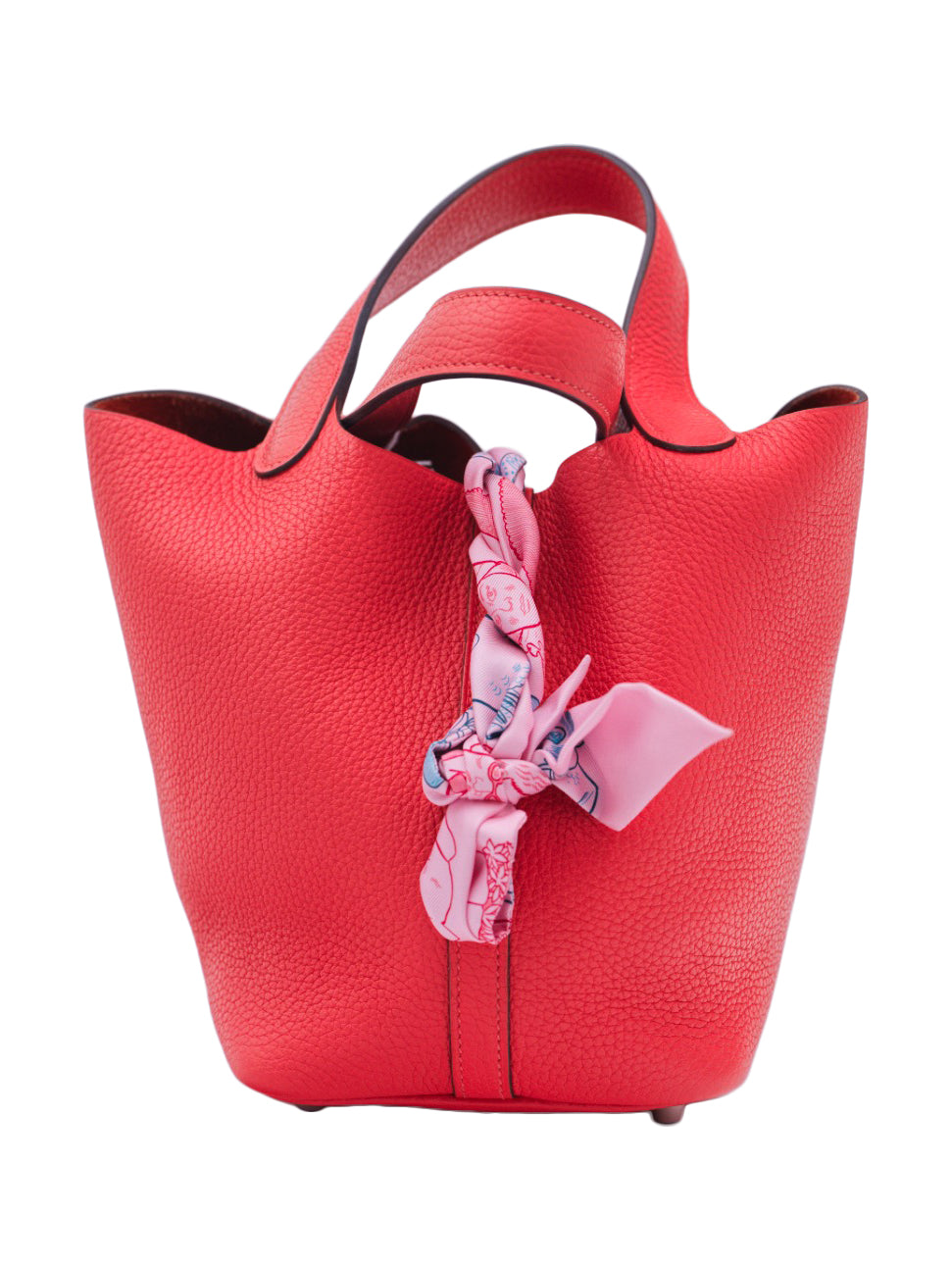 二手爱马仕 PICOTIN 18 TAURILLO CLEMENCE ROSE JAIPUR PHW