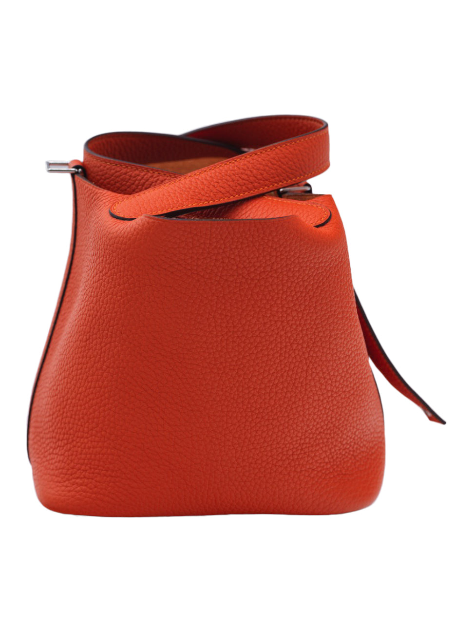 USED HERMES PICOTIN 18 TAURILLON CLEMENCE ORANGE PHW