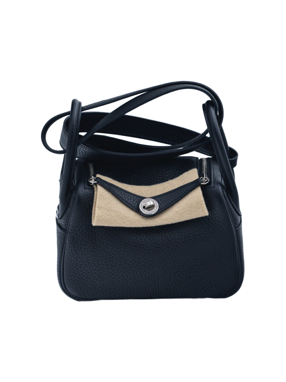 USED HERMES MINI LINDY TAURILLON CLEMENCE BLACK PHW