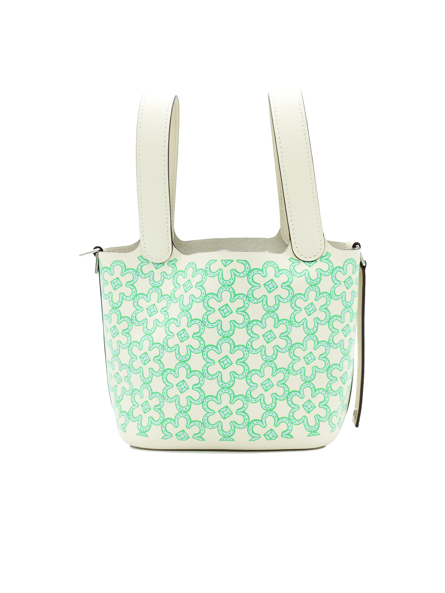 PRE-LOVED HERMÈS PICOTIN MICRO 14 LUCKY DAISY SWIFT NATA PHW