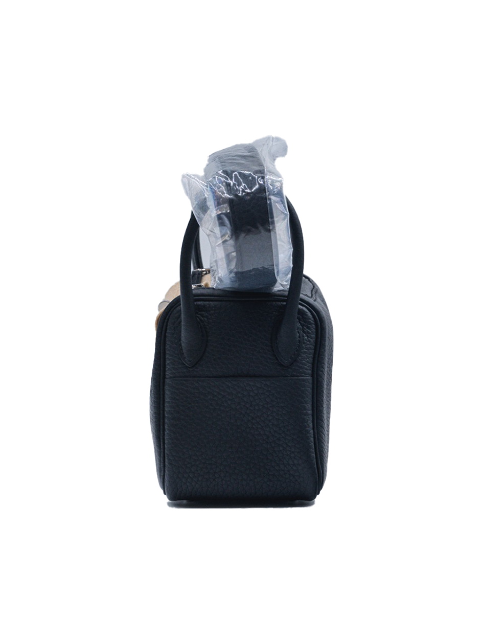 NEW HERMES MINI LINDY TAURILLON CLEMENCE BLACK PHW