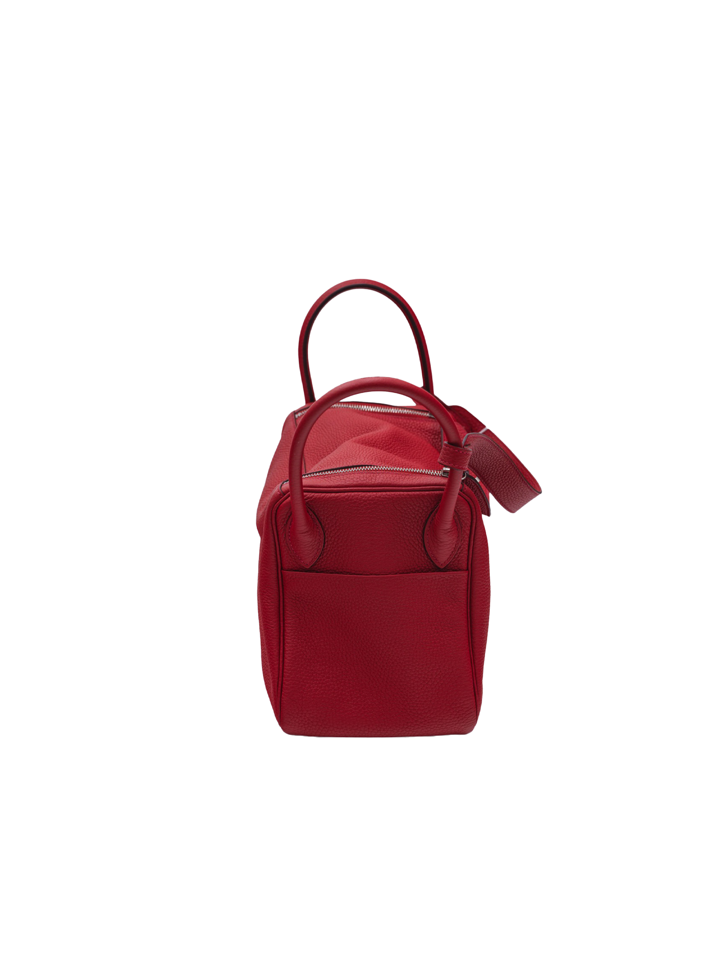 二手爱马仕 LINDY 30 TAURILLON CLEMENCE ROUGE CASAQUE PHW
