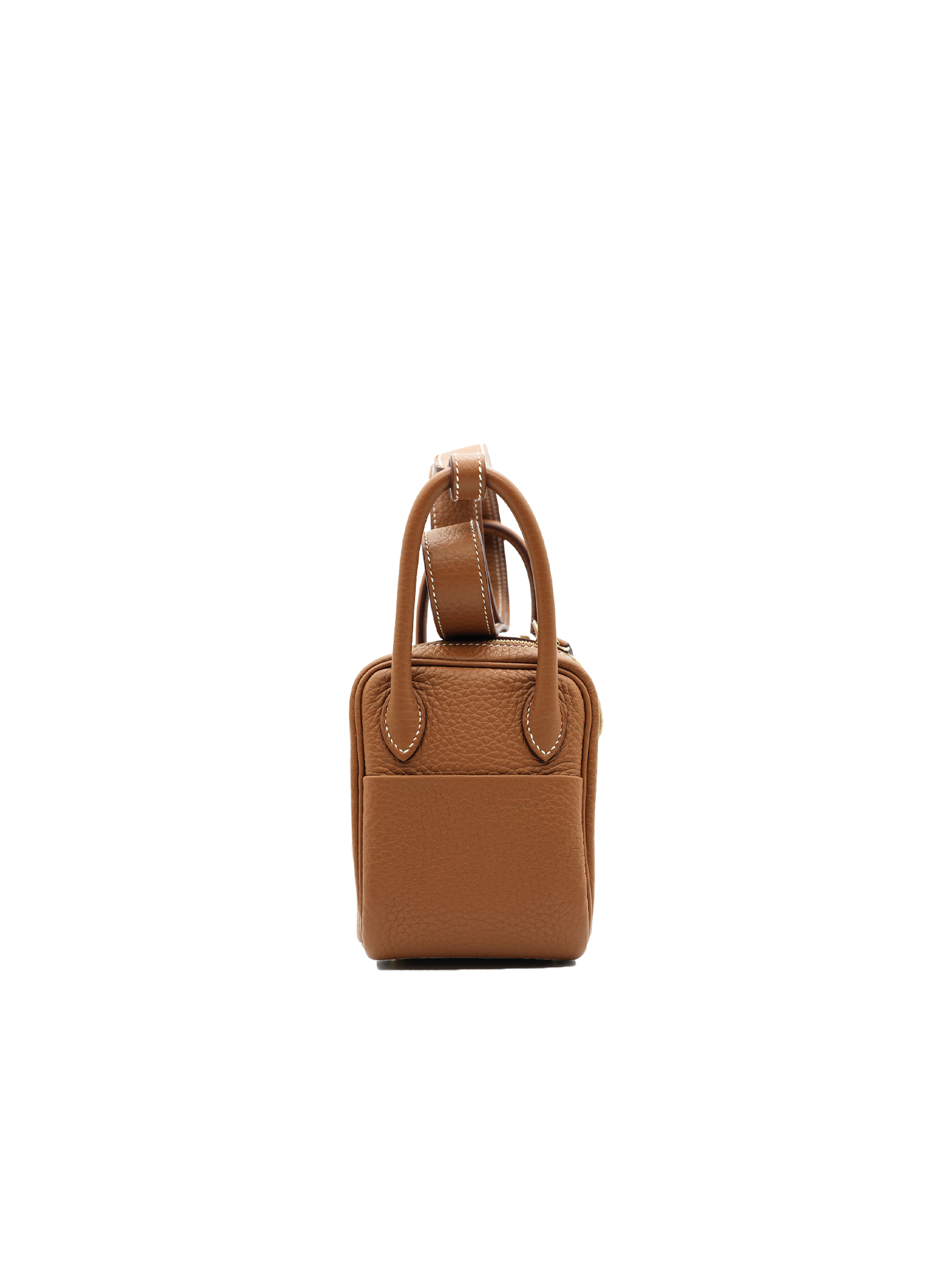 PRE-LOVED HERMÈS MINI LINDY TAURILLON CLEMENCE GOLD GHW