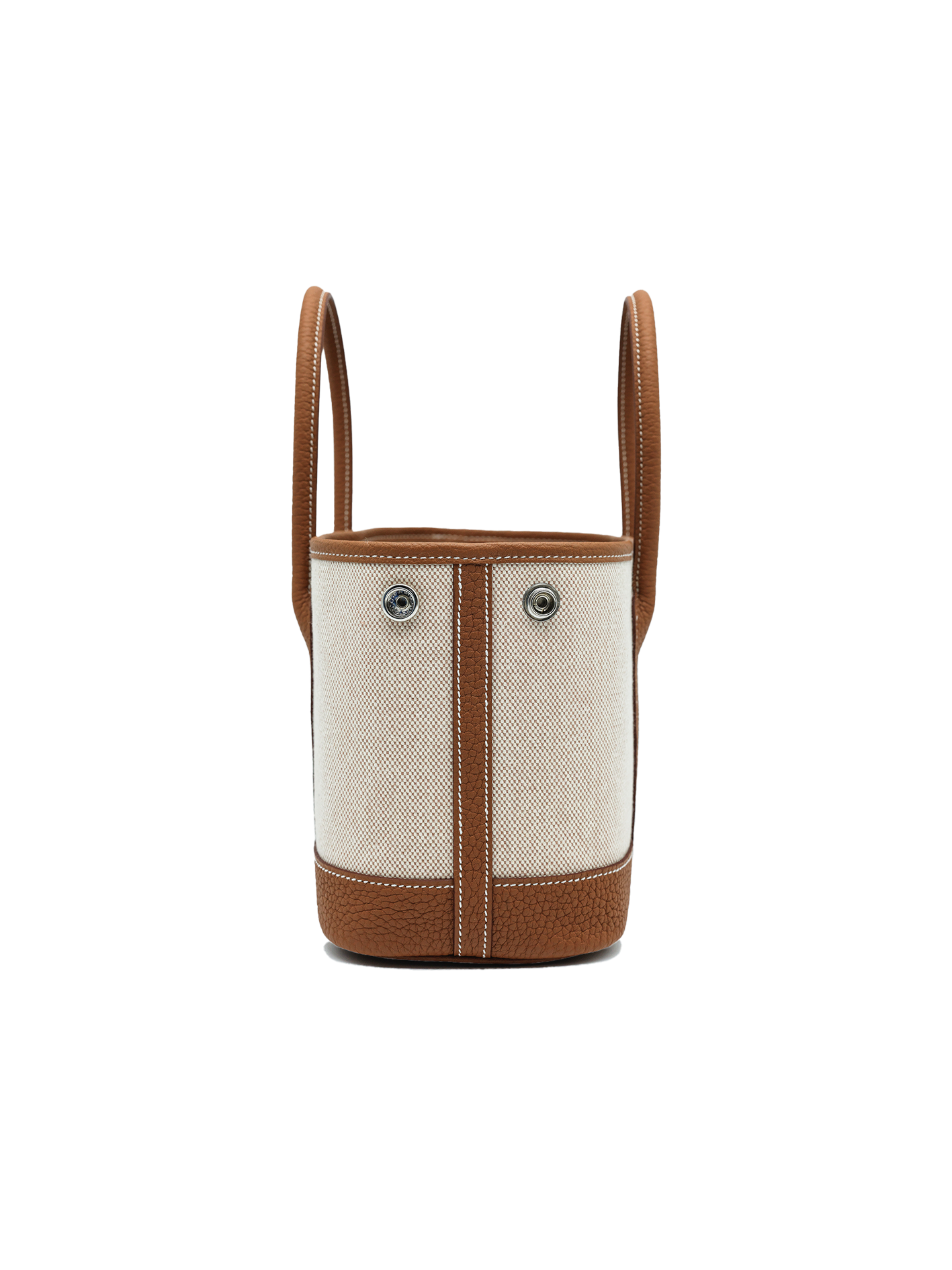 NEW HERMES MINI GARDEN PARTY TOILE/ NEGONDA GOLD PHW