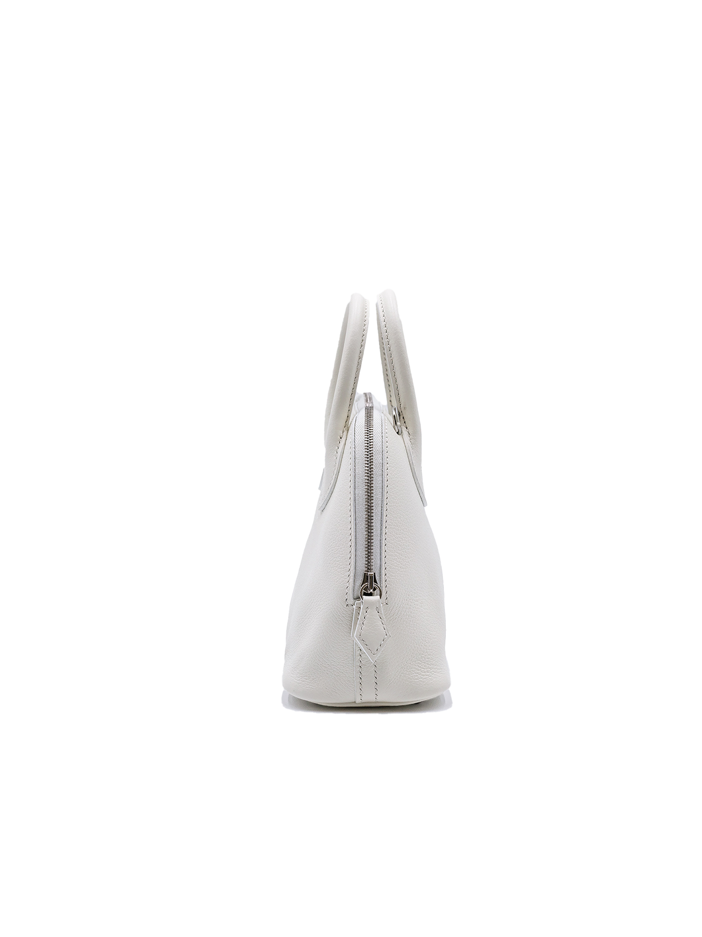 二手爱马仕 MINI BOLIDE EVERCOLOR BLANC PHW 包